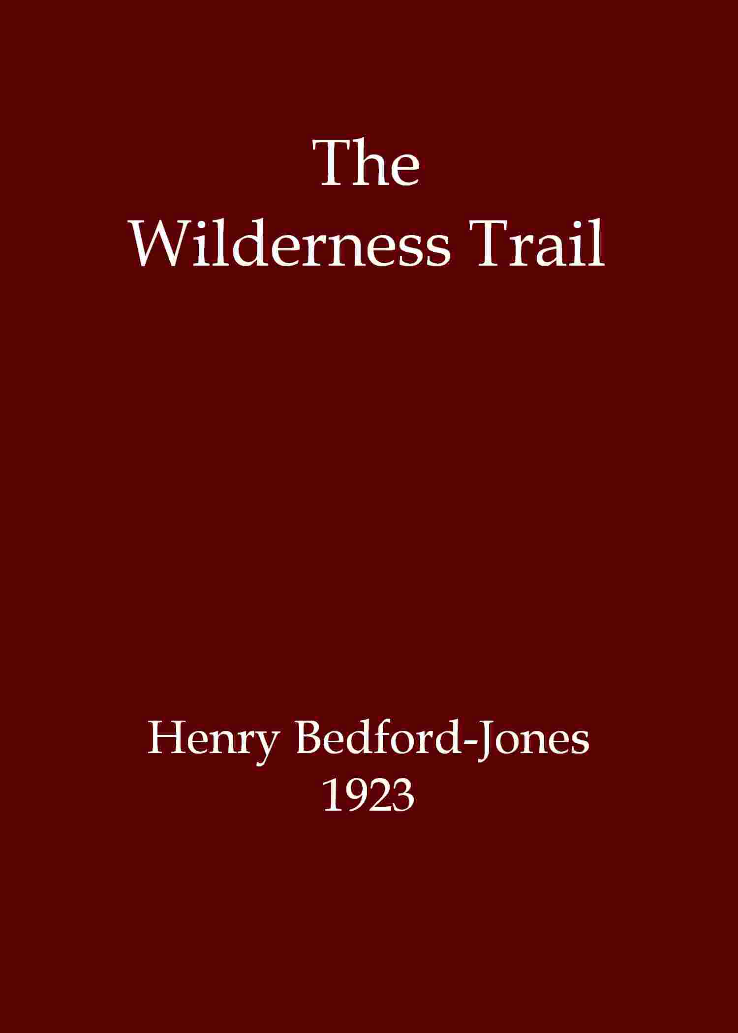 The Wilderness Trail cover
