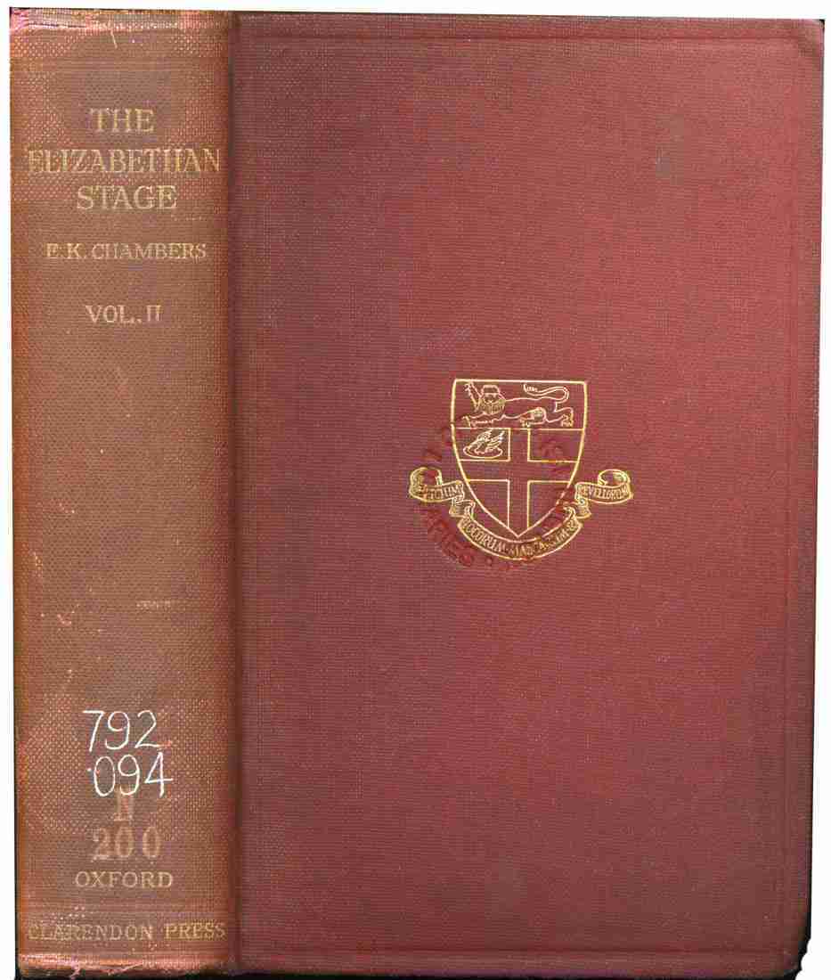 The Elizabethan Stage, Vol. 2 cover