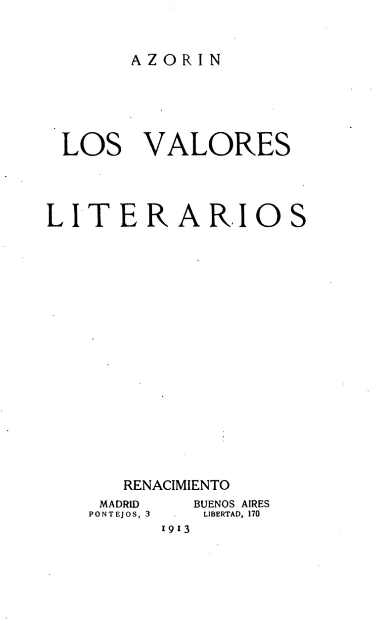 Los valores literarios cover