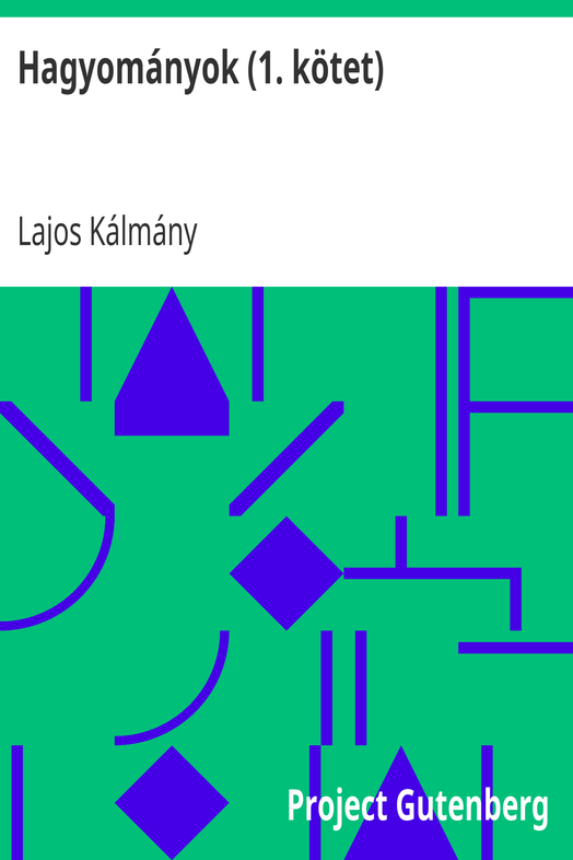 Hagyományok (1. kötet) cover