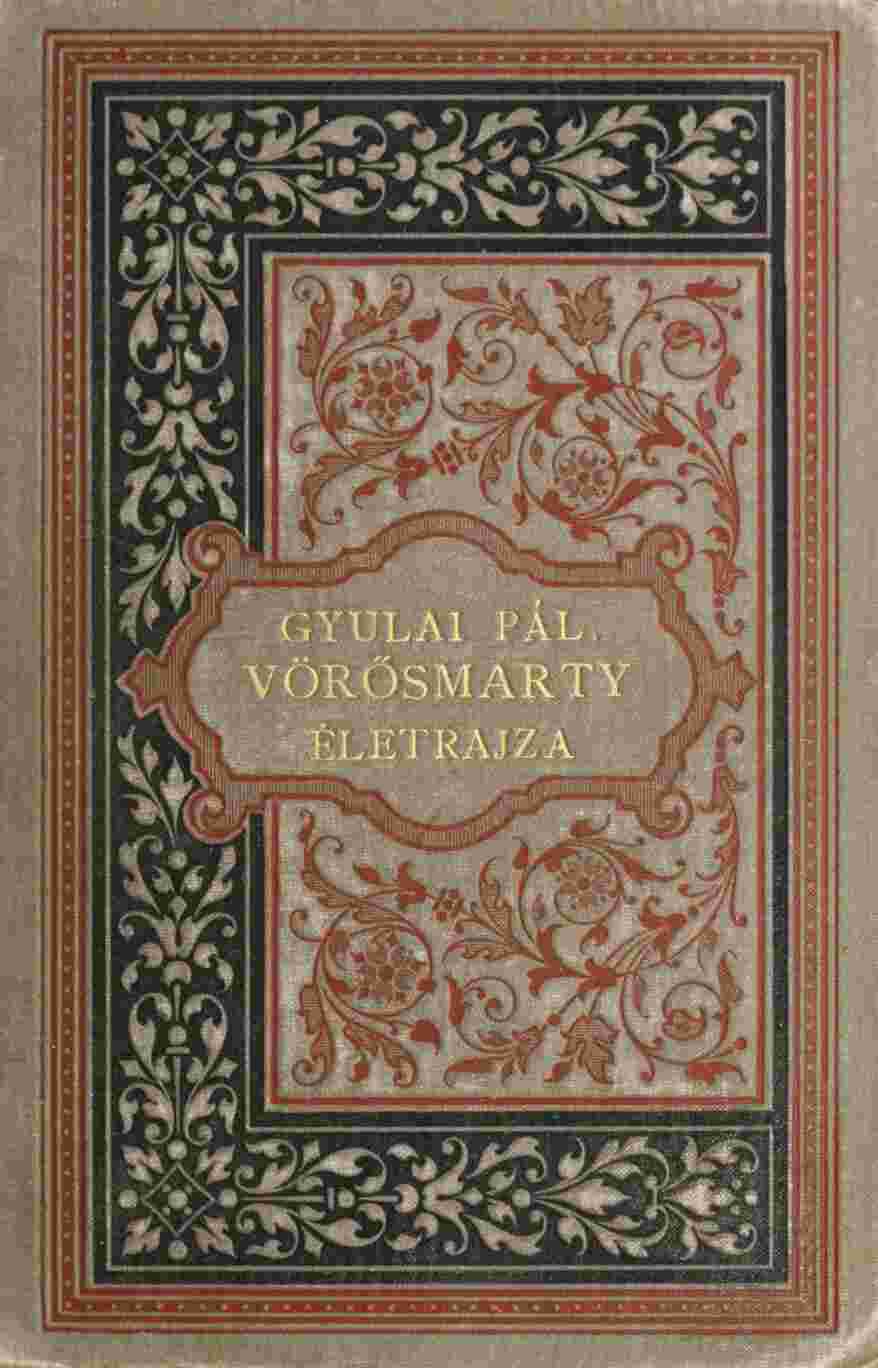 Vörösmarty életrajza cover