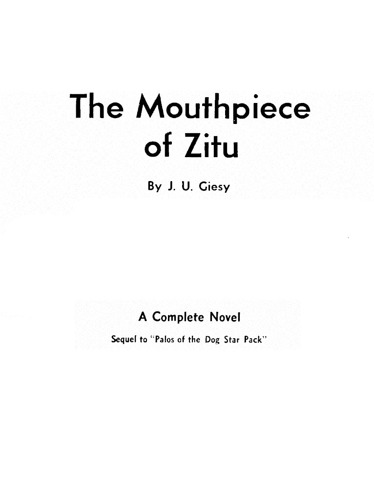 The Mouthpiece of Zitu cover