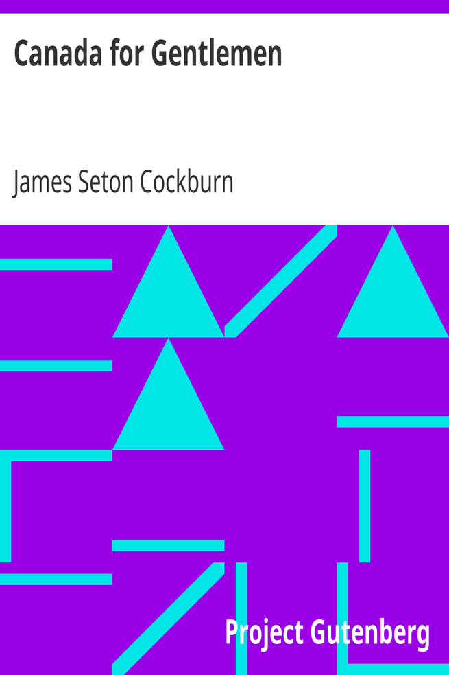 Canada for Gentlemen cover
