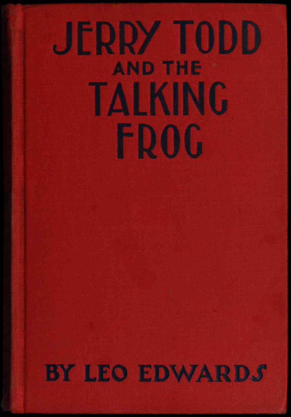Jerry Todd and the Talking Frog cover