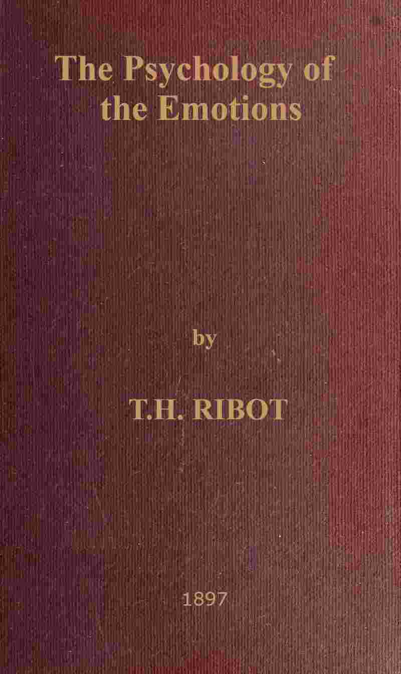 The Psychology of the Emotions cover