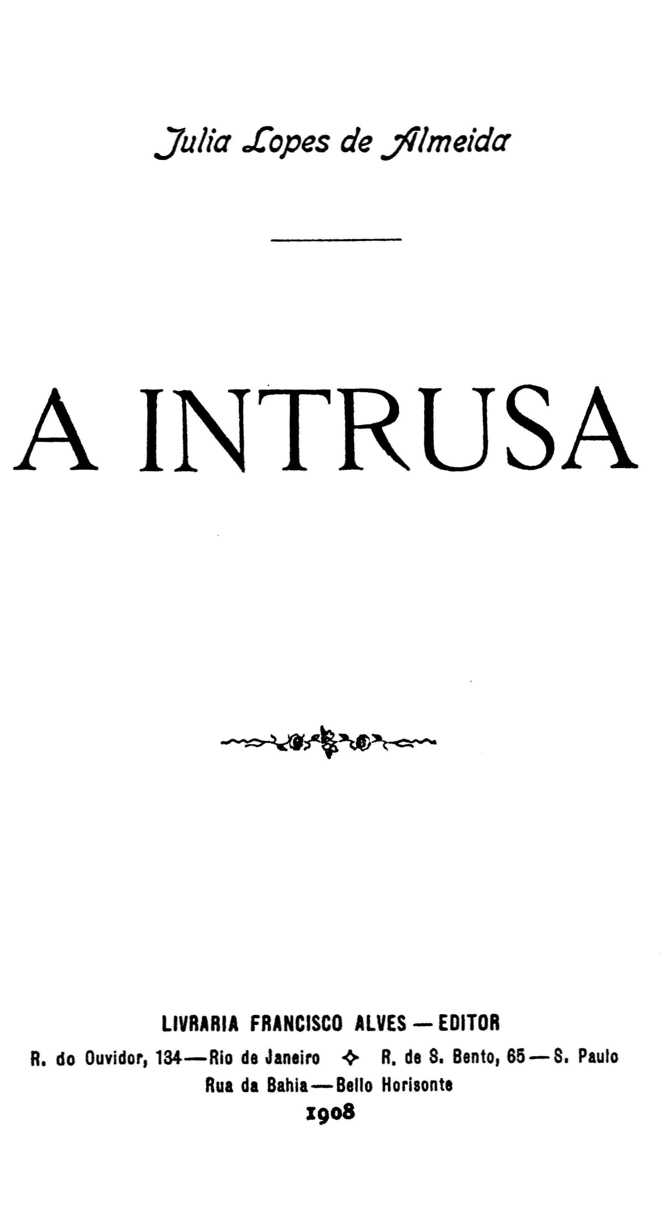 A Intrusa cover