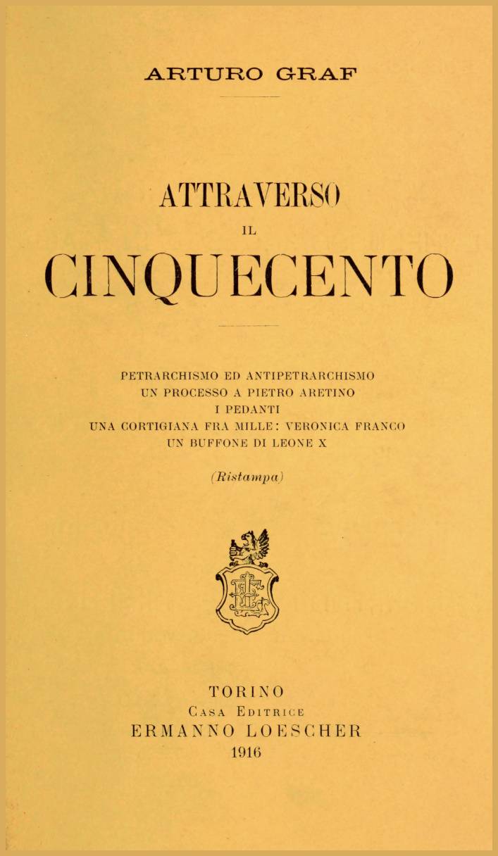 Attraverso il Cinquecento cover