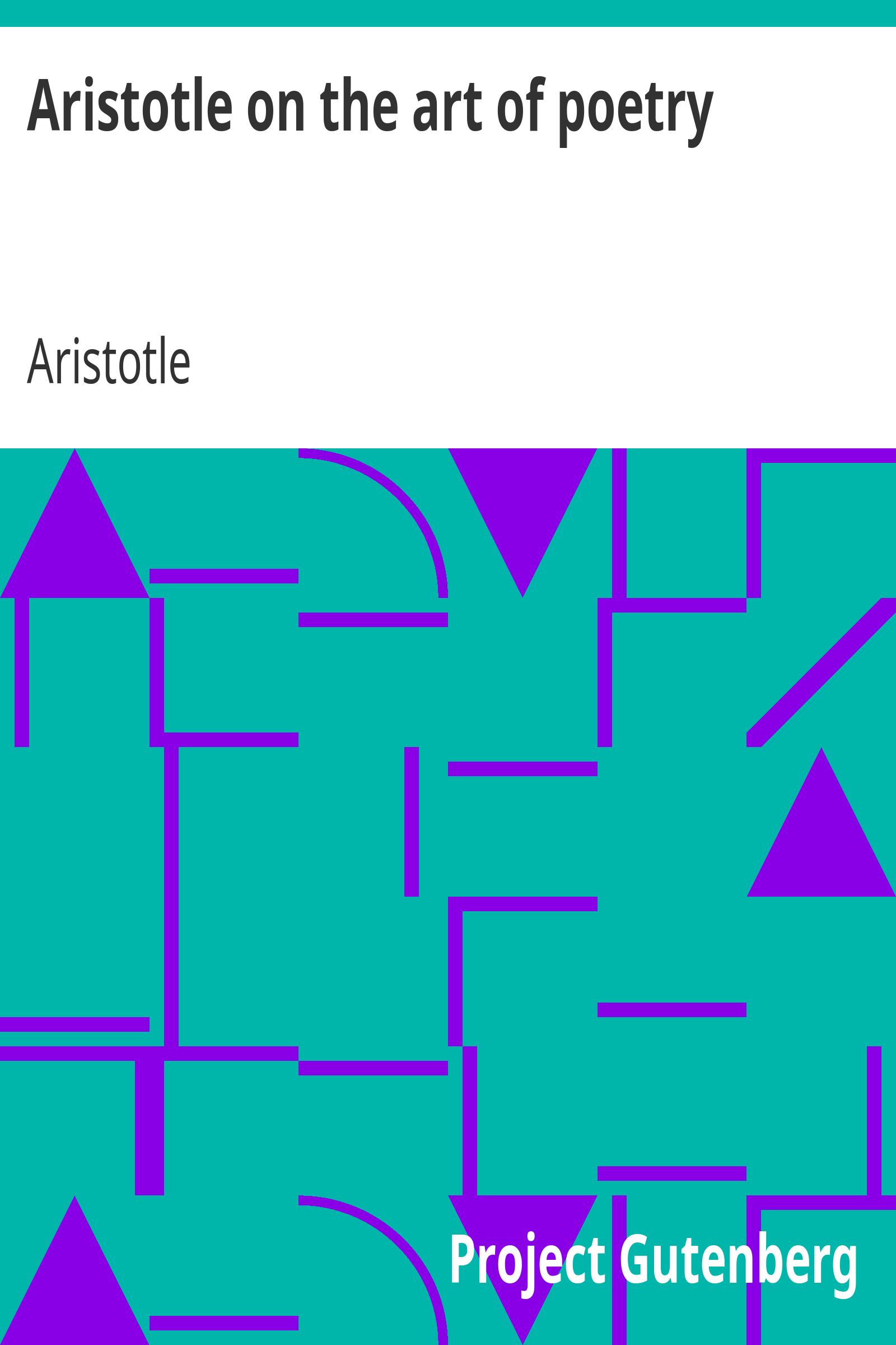 Aristotle on the art of poetry cover