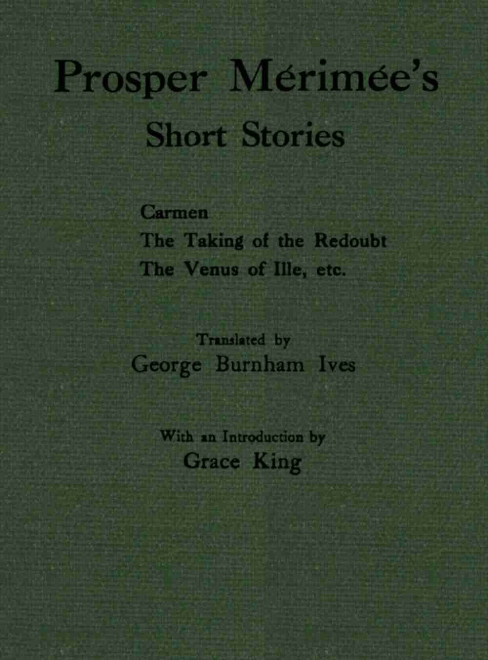 Prosper Mérimée's Short Stories cover