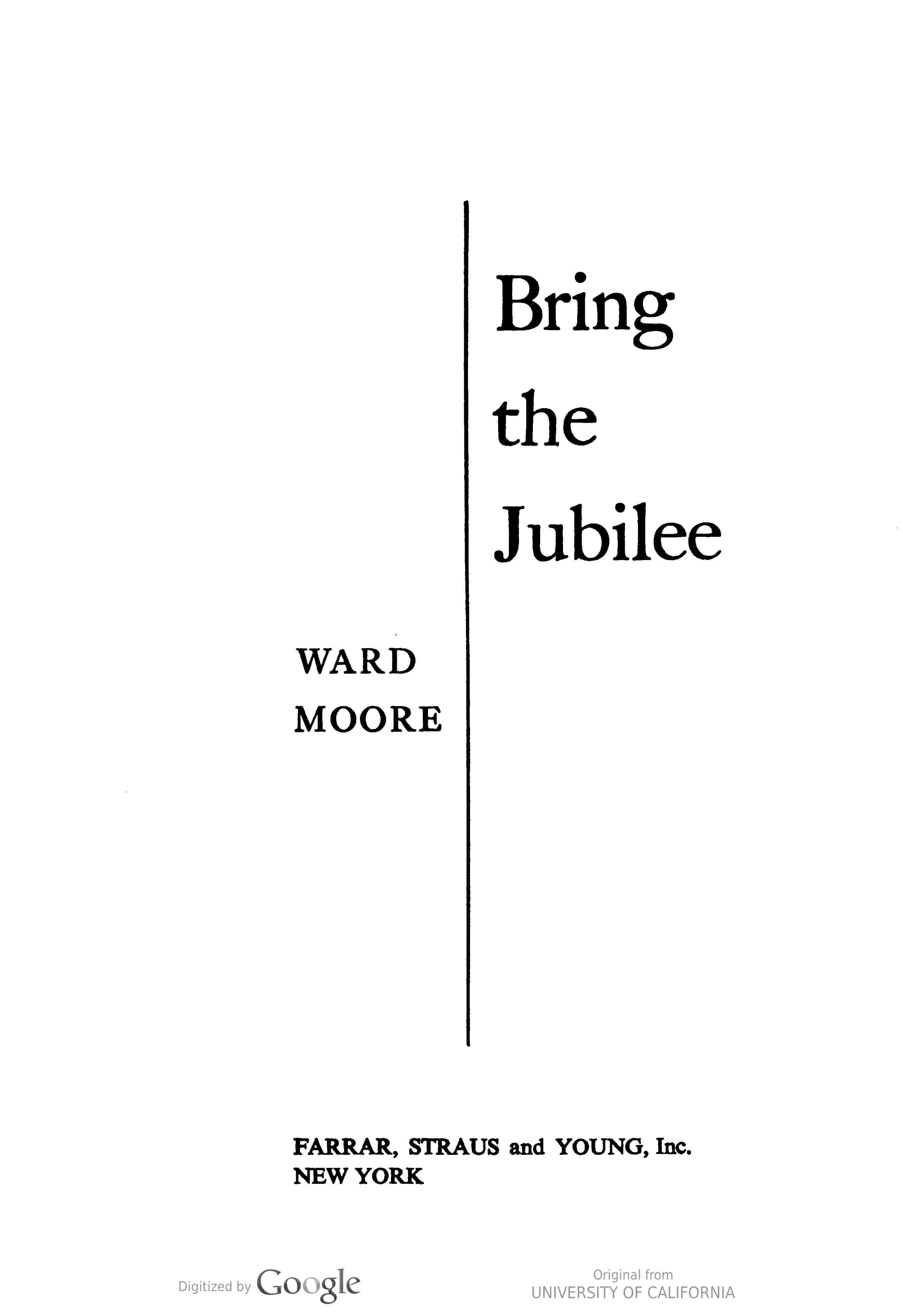 Bring the Jubilee cover