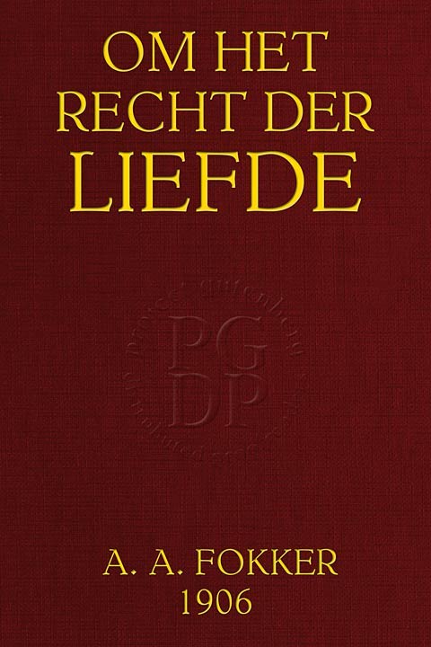 Om het recht der liefde cover