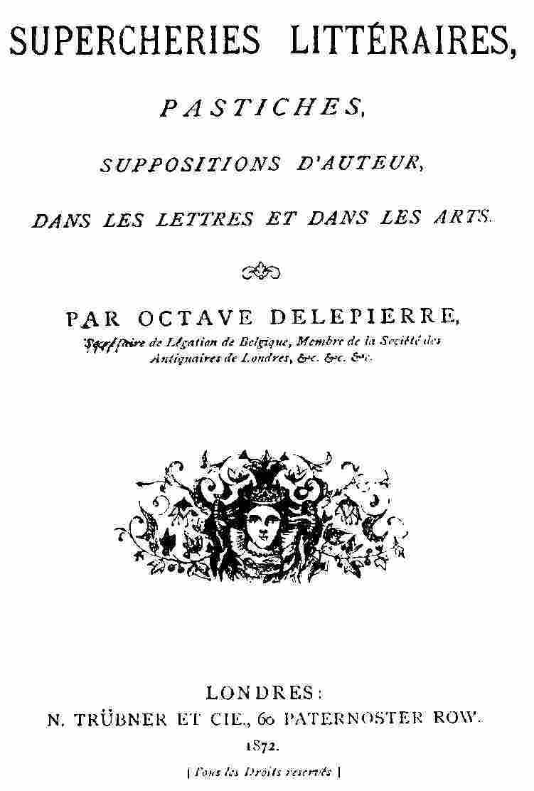 Supercheries littéraires cover