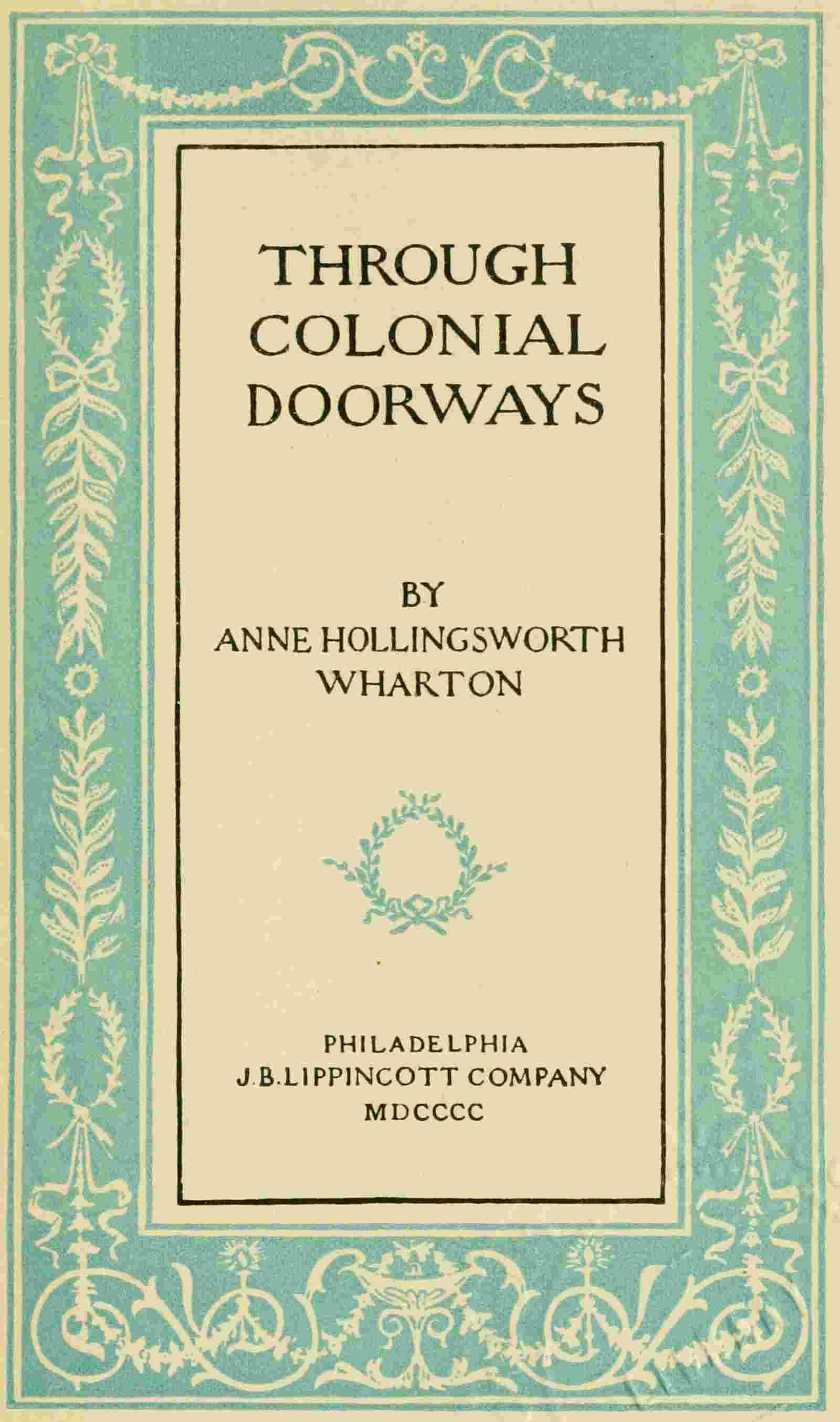 Through Colonial Doorways cover