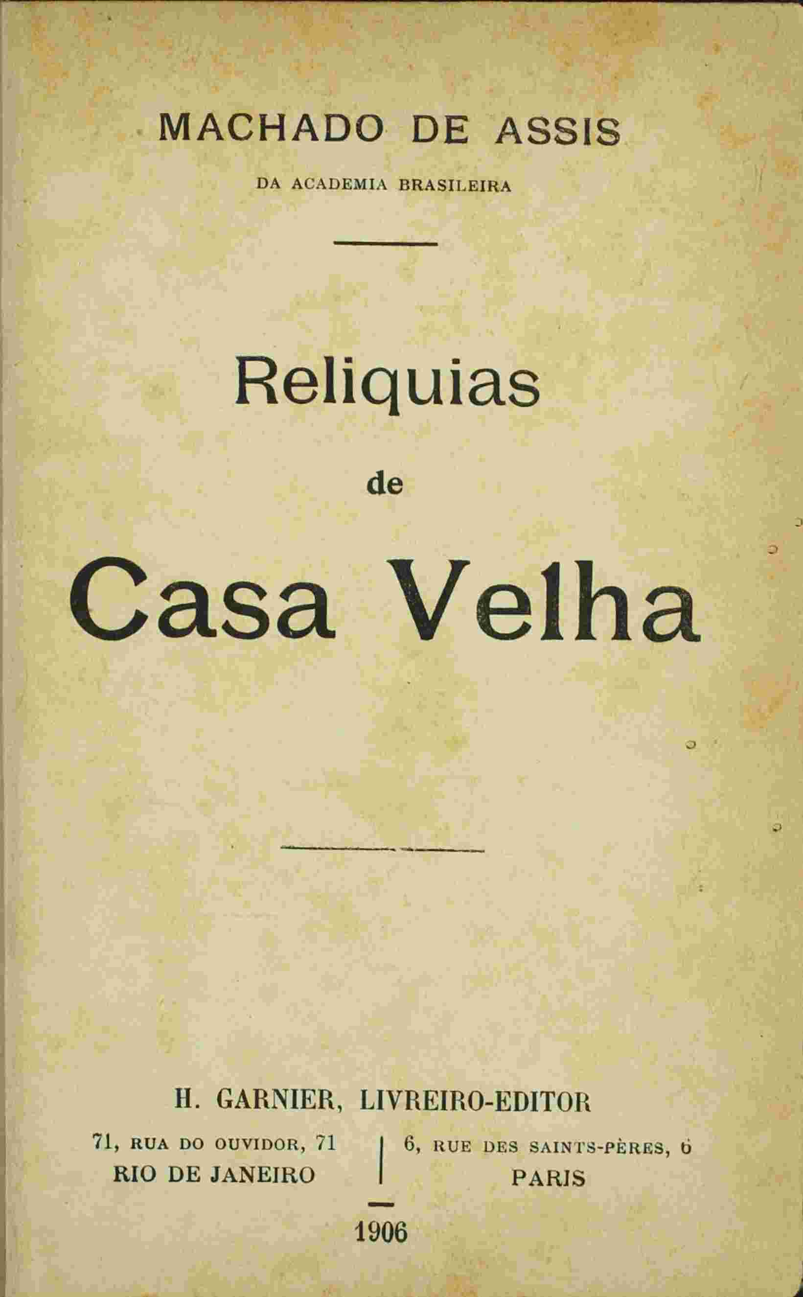 Reliquias de Casa Velha cover