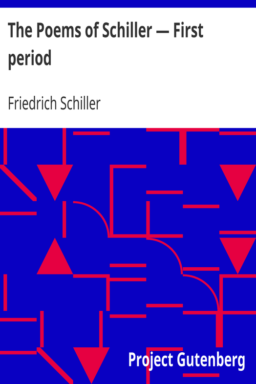 The Poems of Schiller — First period cover