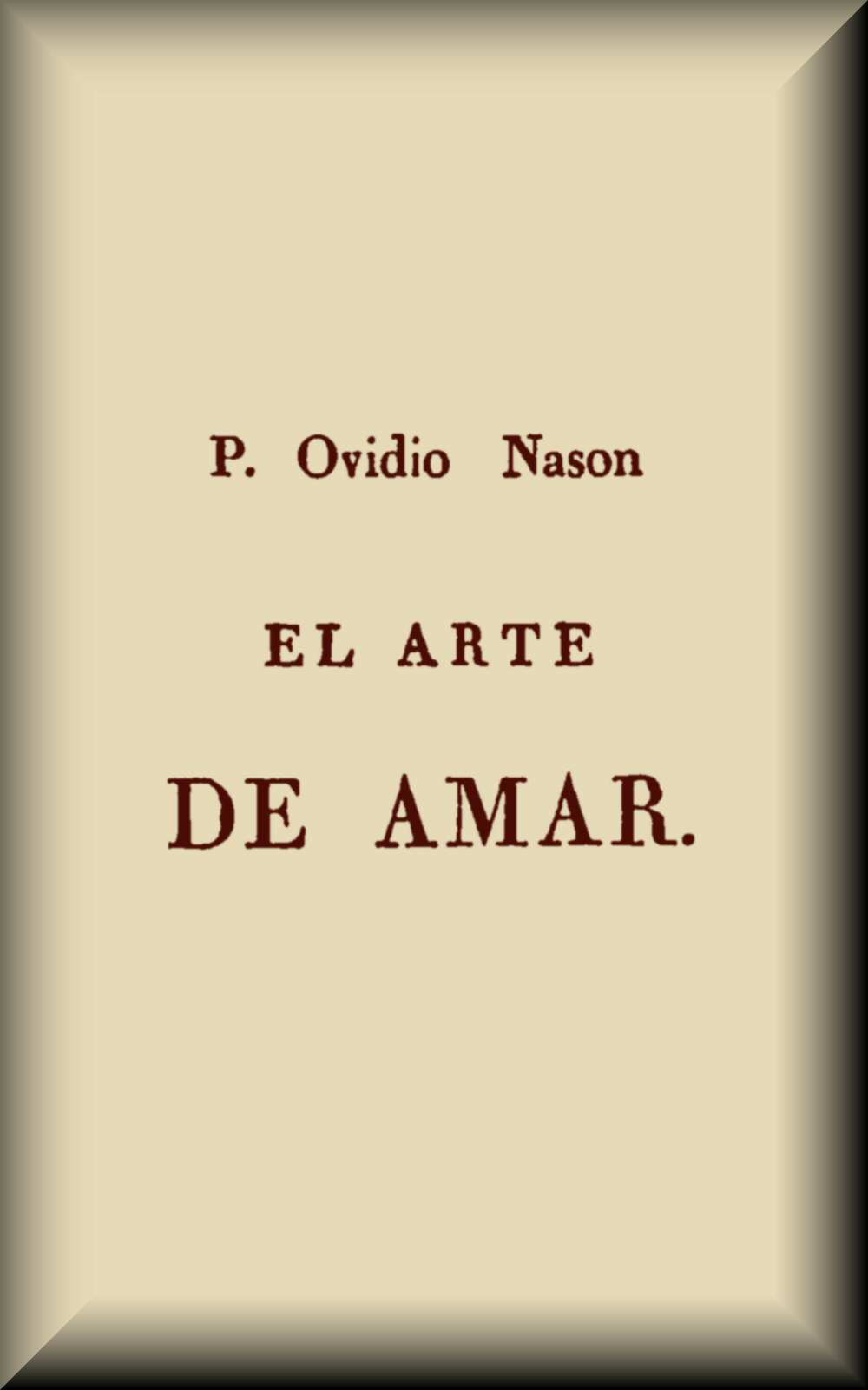 El arte de amar cover