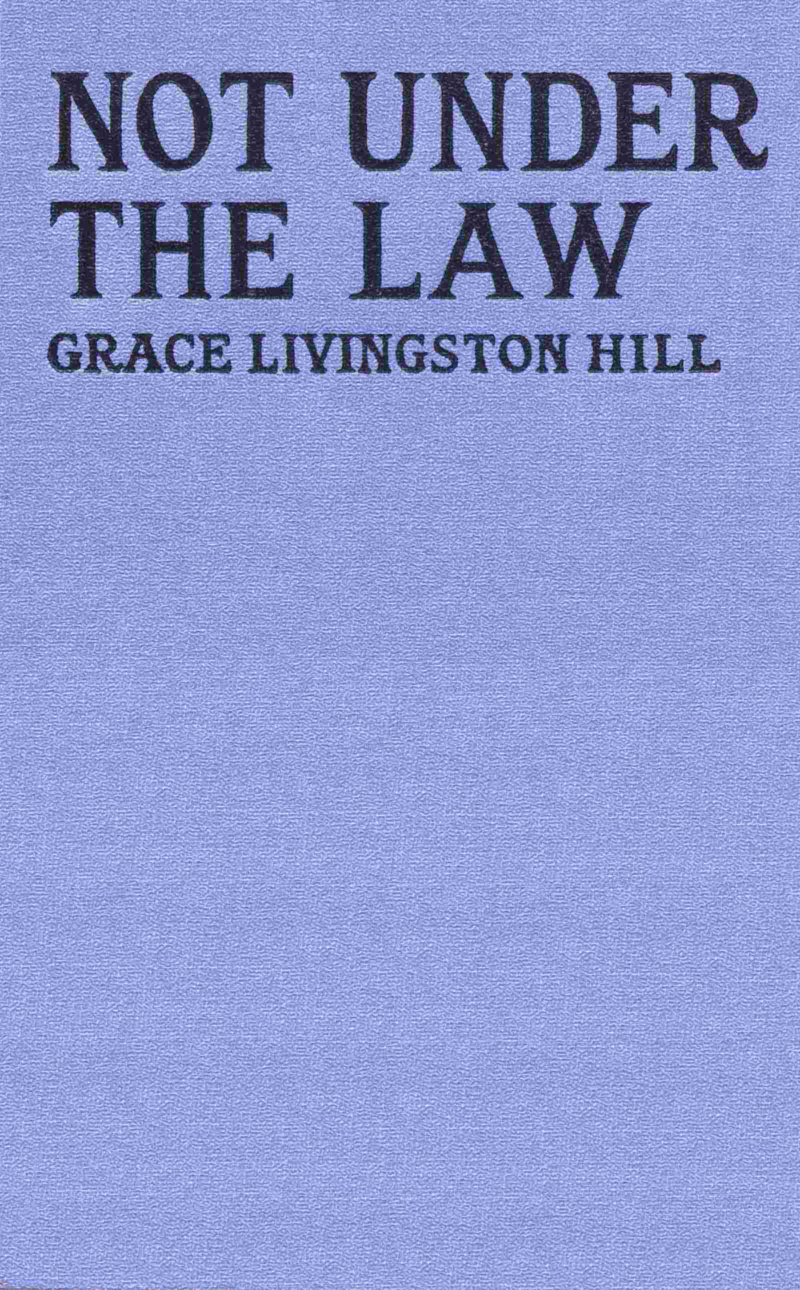 Not Under the Law cover