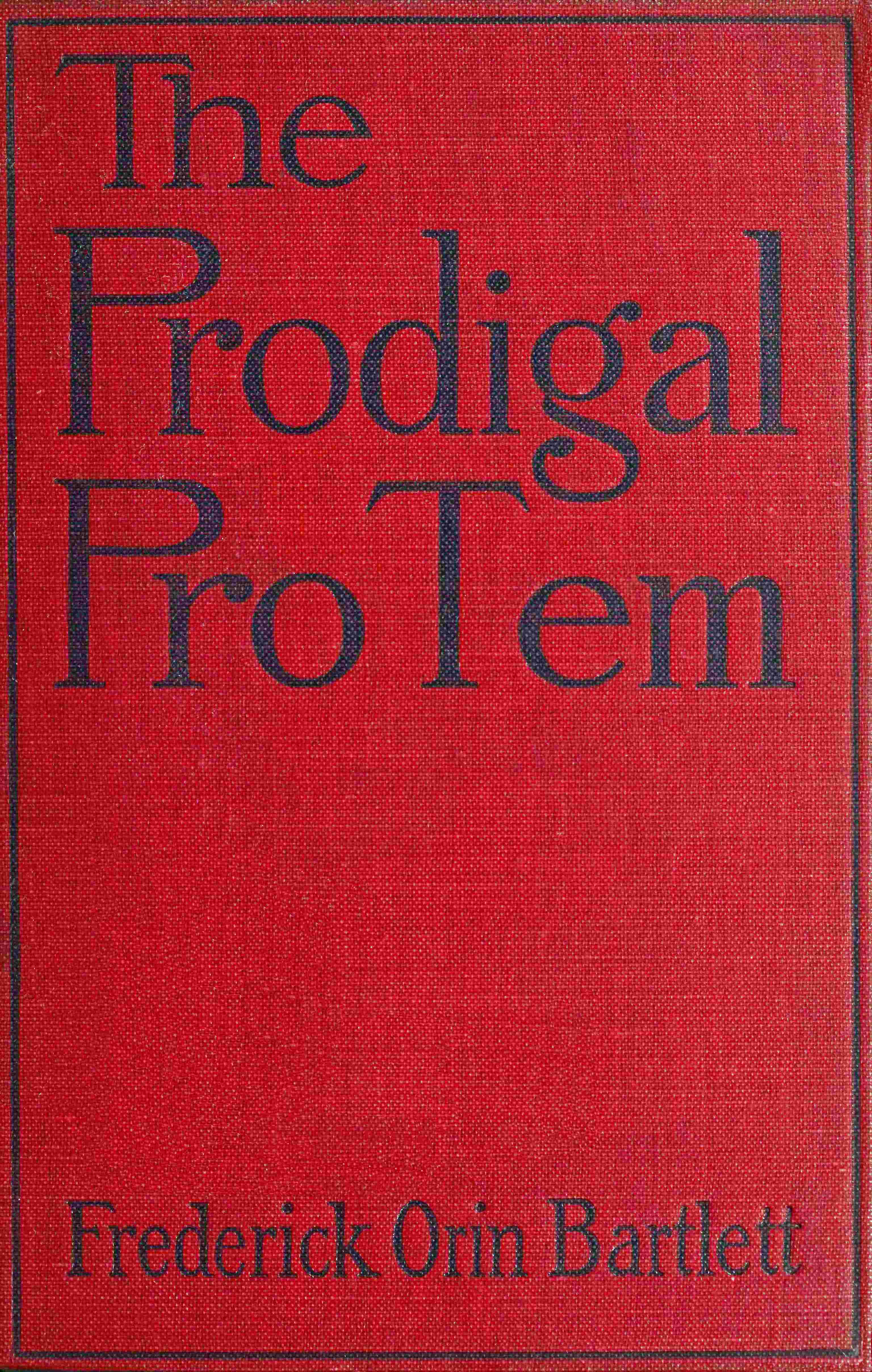 The Prodigal Pro Tem cover