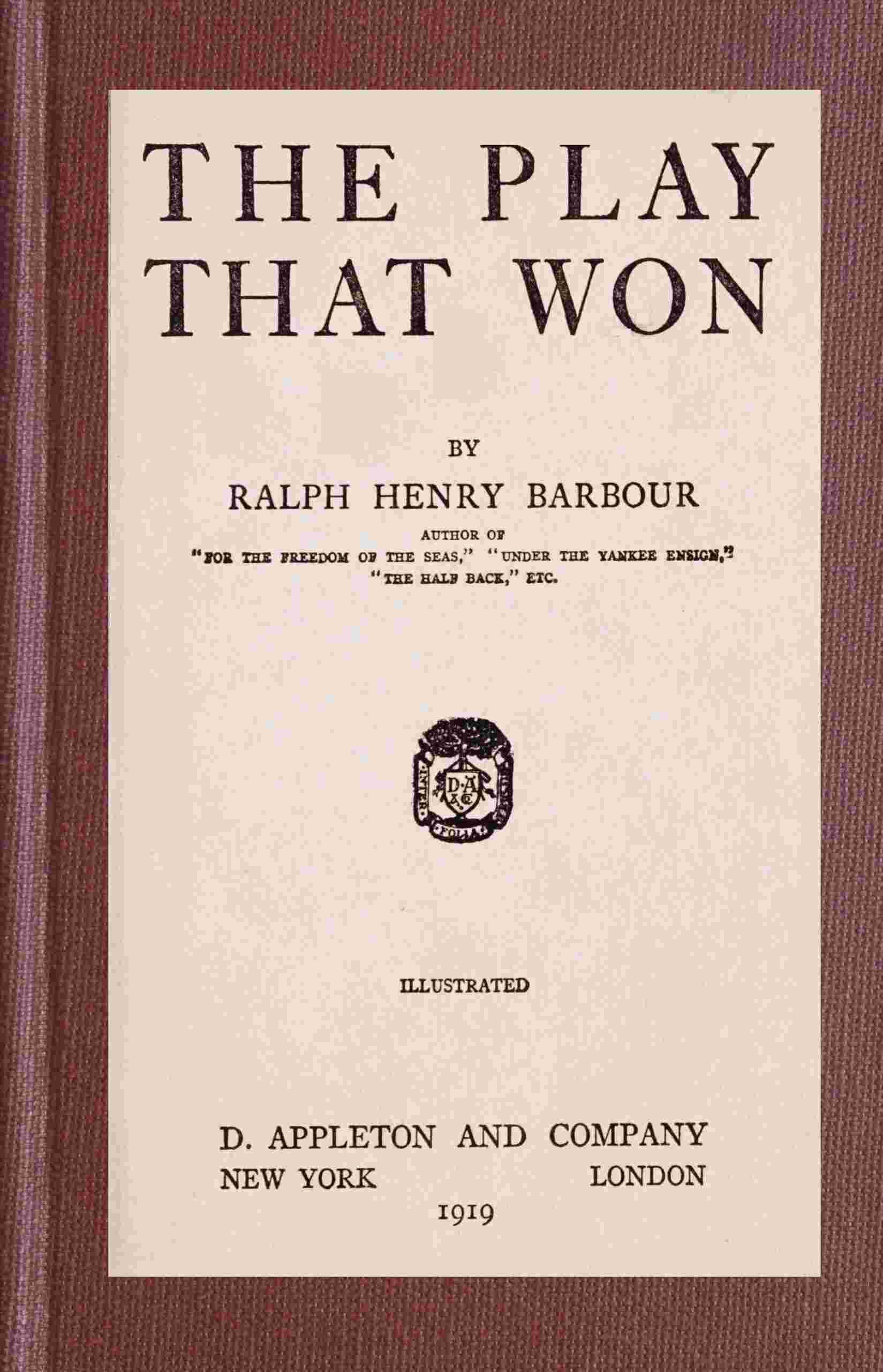 The play that won cover