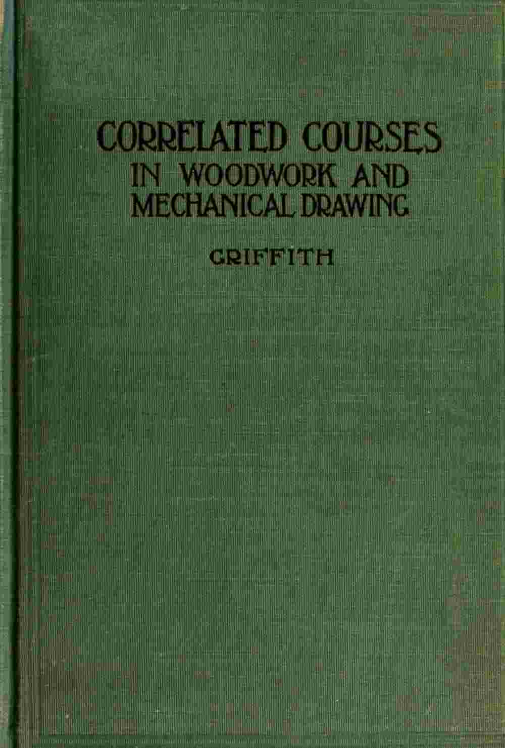 Correlated courses in woodwork and mechanical drawing cover