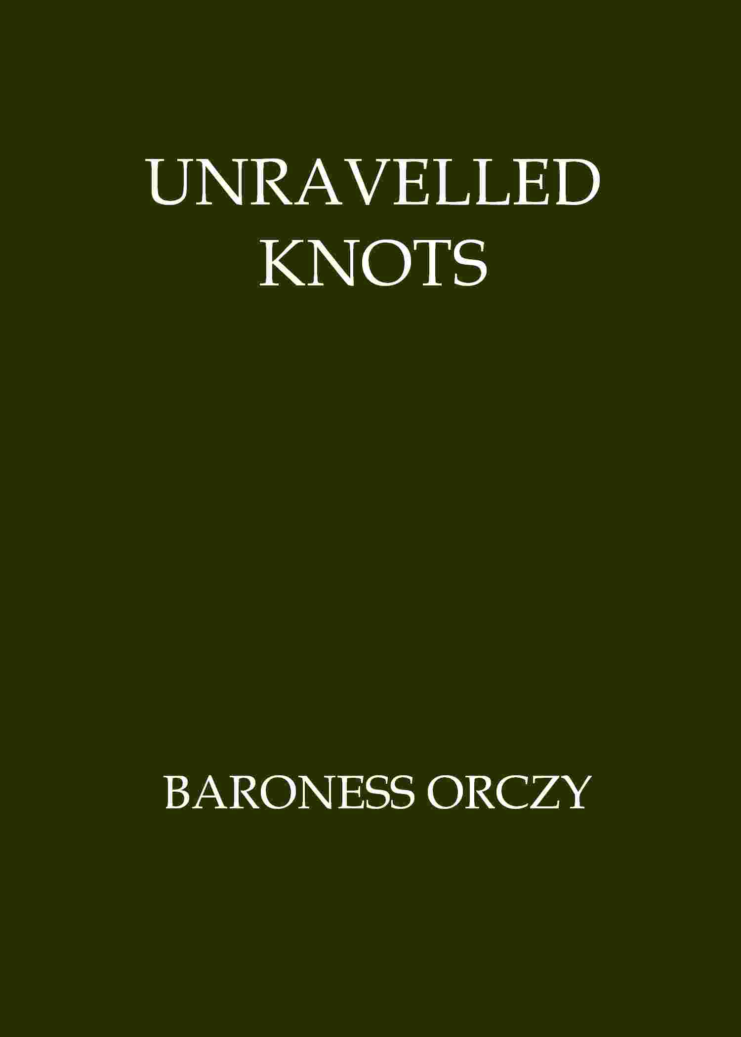 Unravelled Knots cover