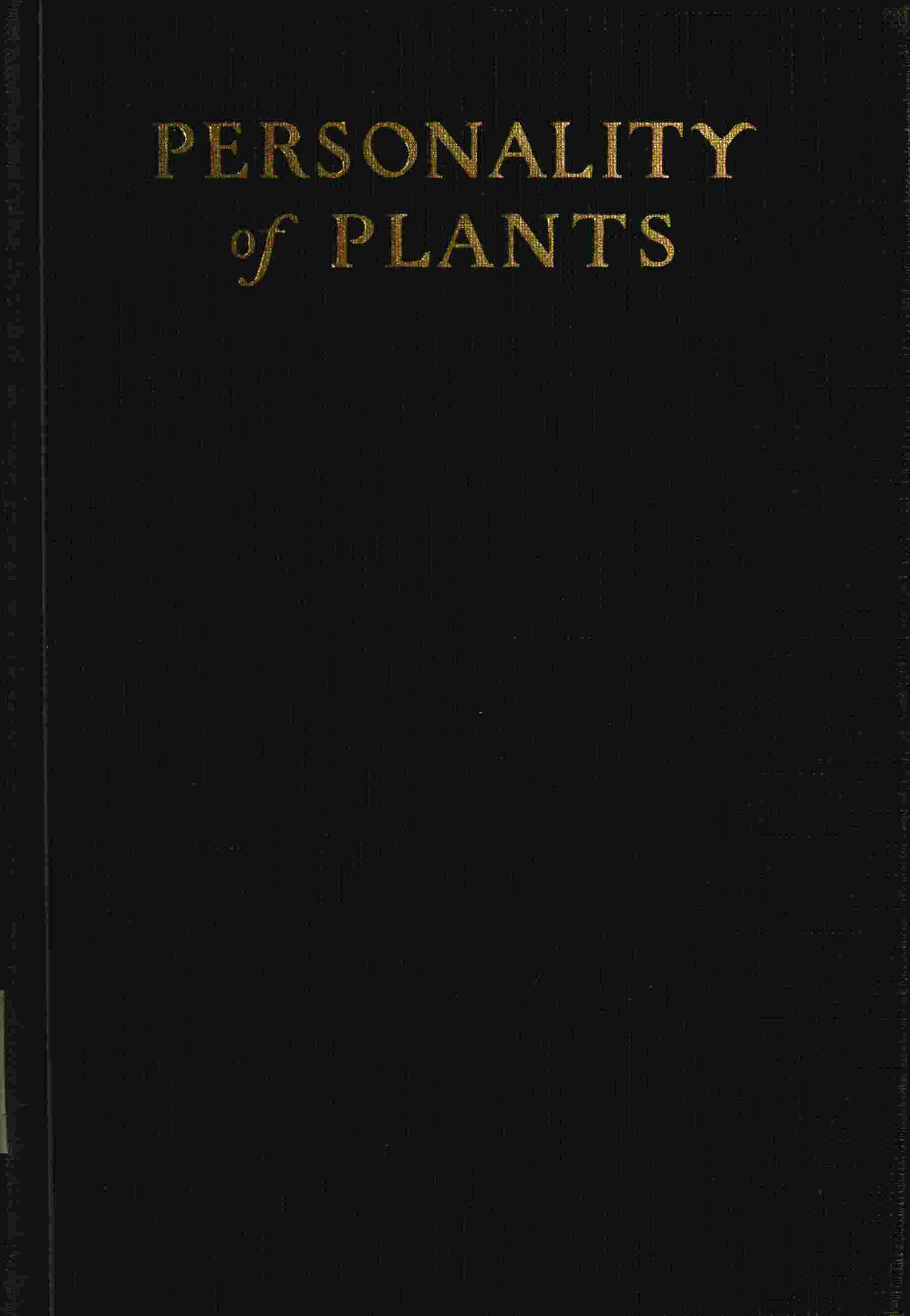 Personality of plants cover