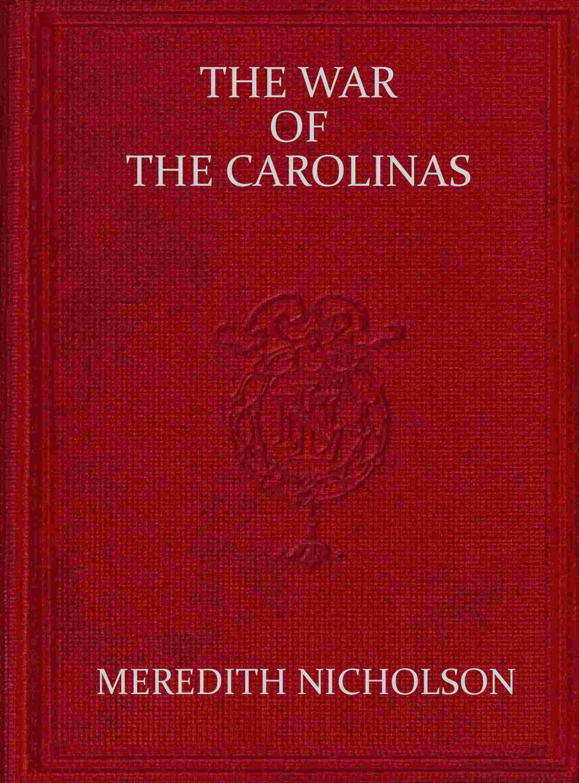 The war of the Carolinas cover