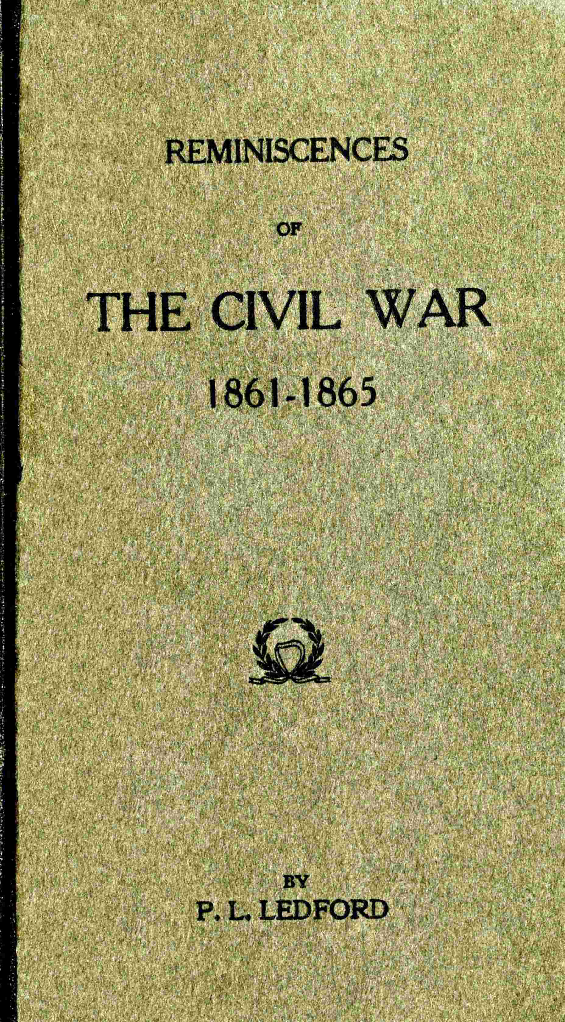 Reminiscences of the Civil War, 1861-1865 cover