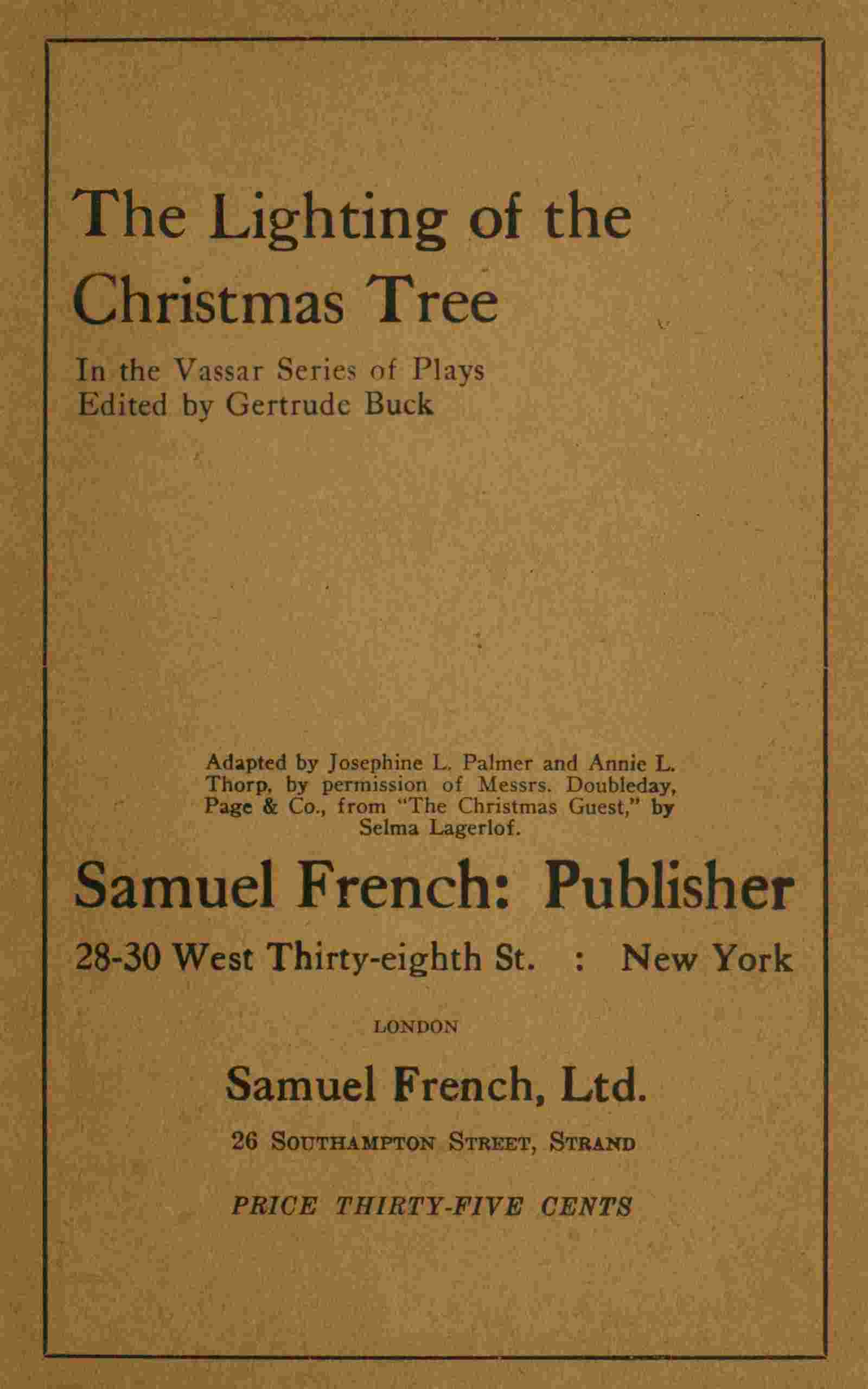 The lighting of the Christmas tree cover