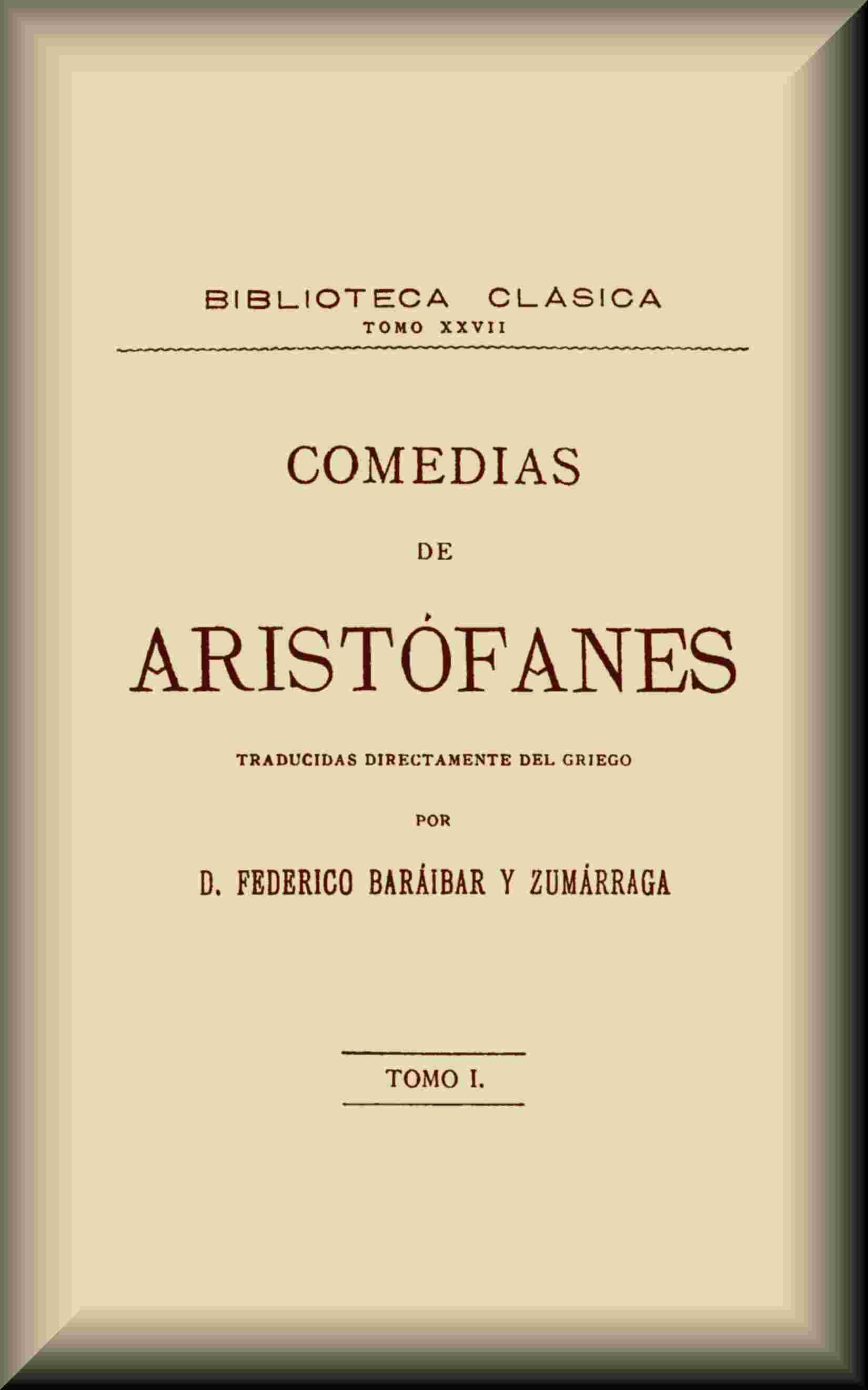 Comedias, tomo 1 de 3 cover