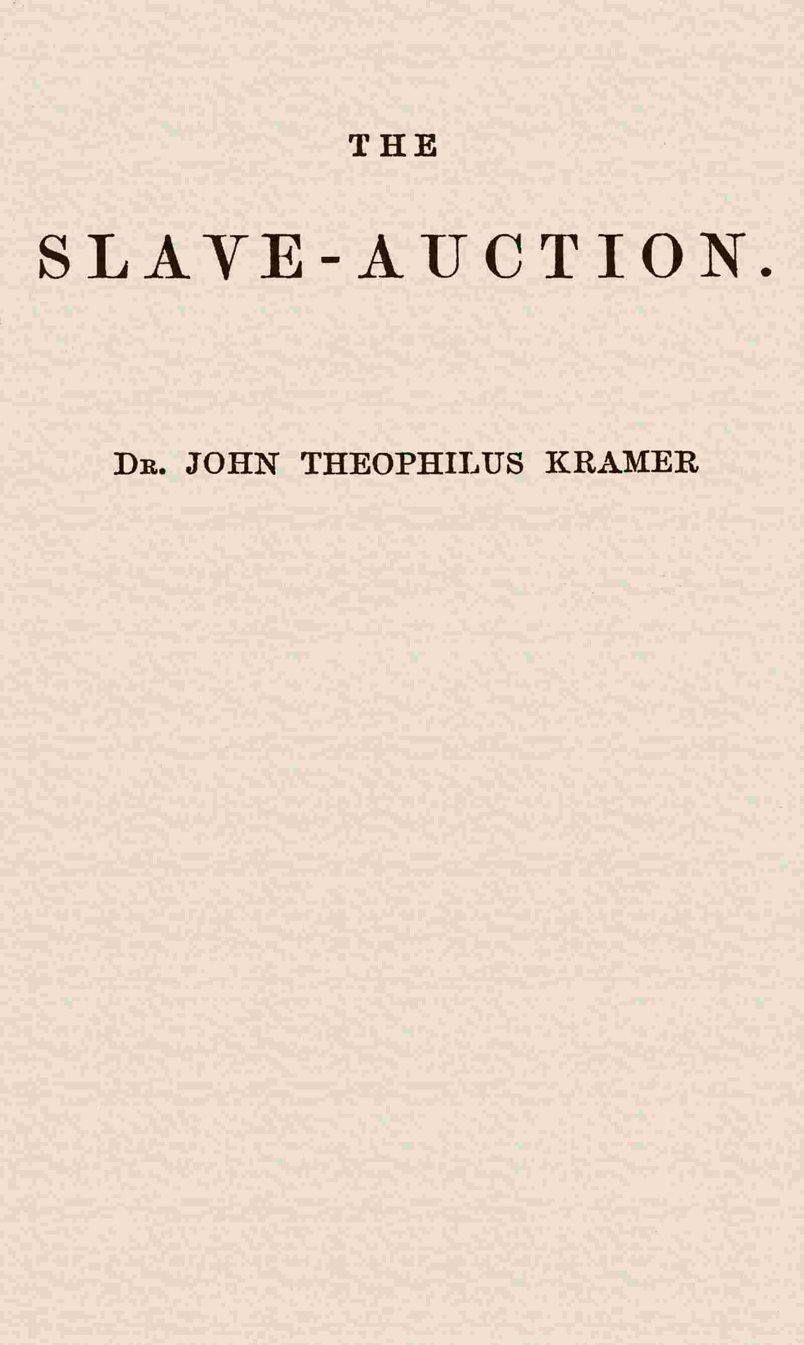 The slave-auction cover