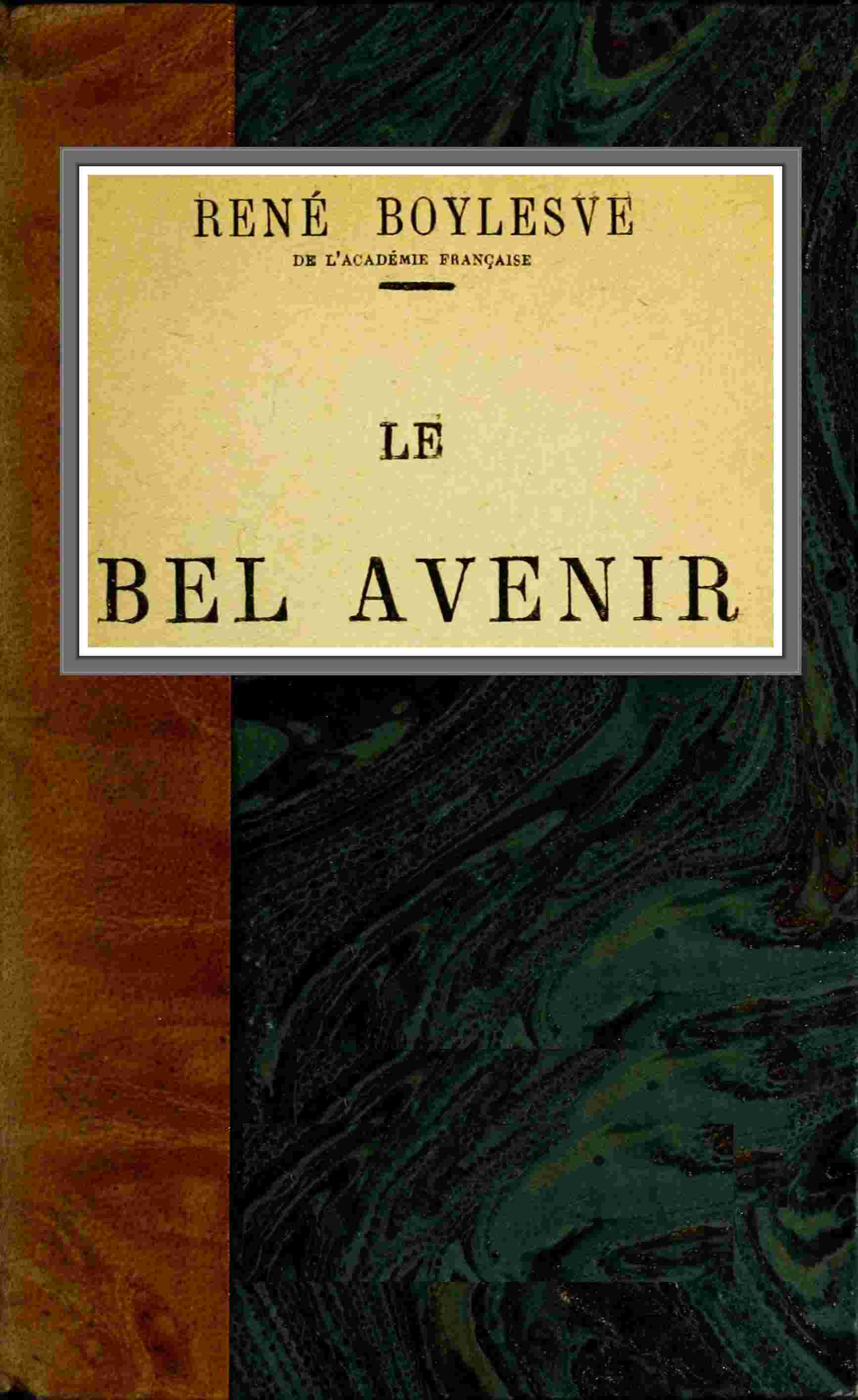 Le bel avenir cover