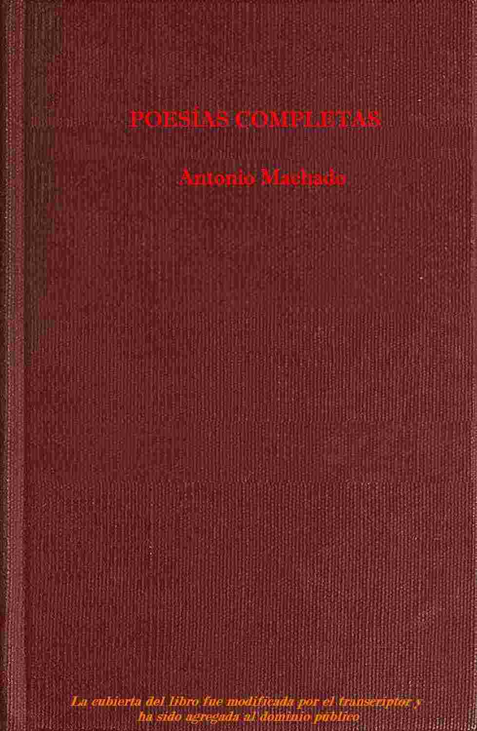 Poesías completas cover