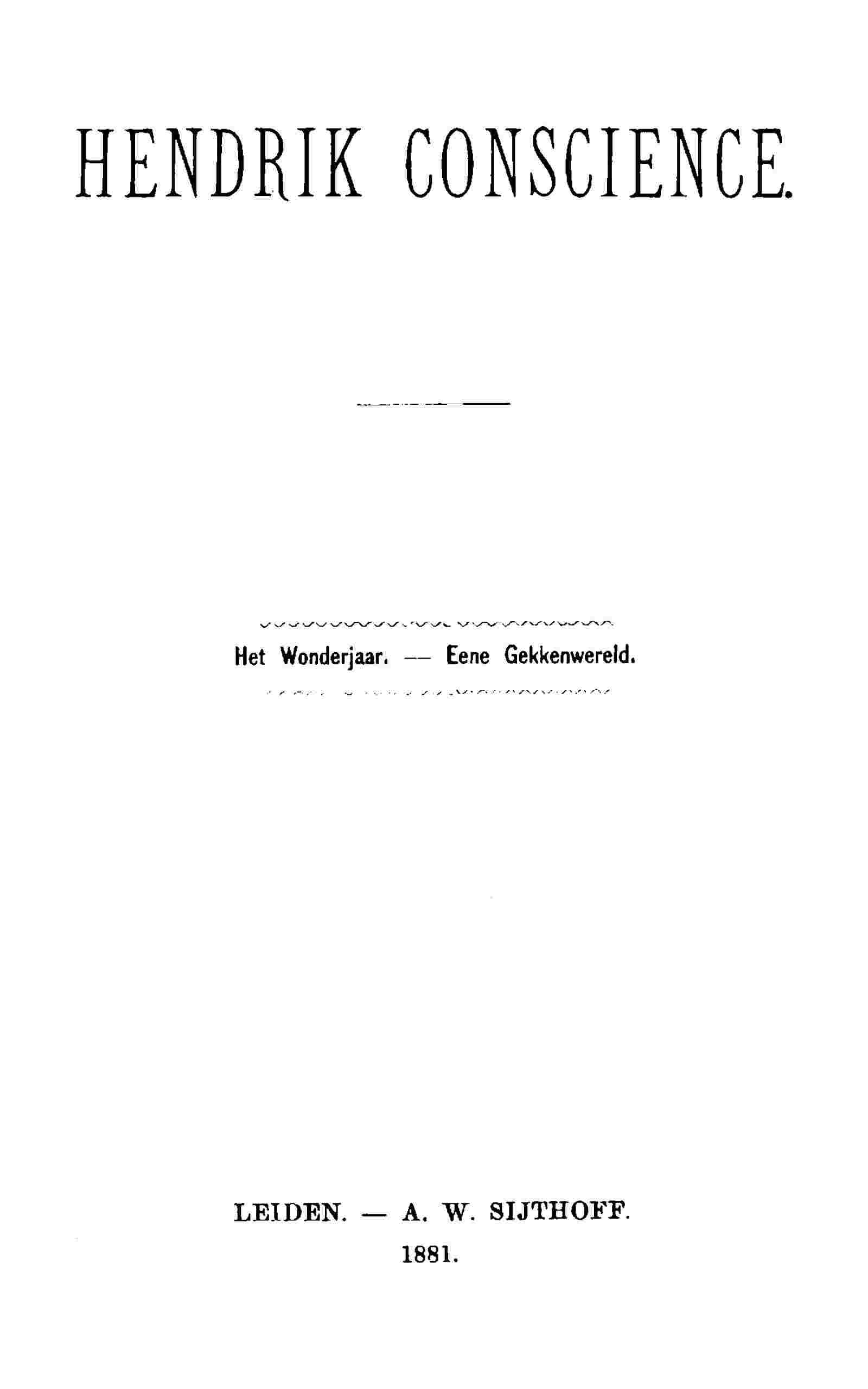 Het wonderjaar: Eene gekkenwereld cover