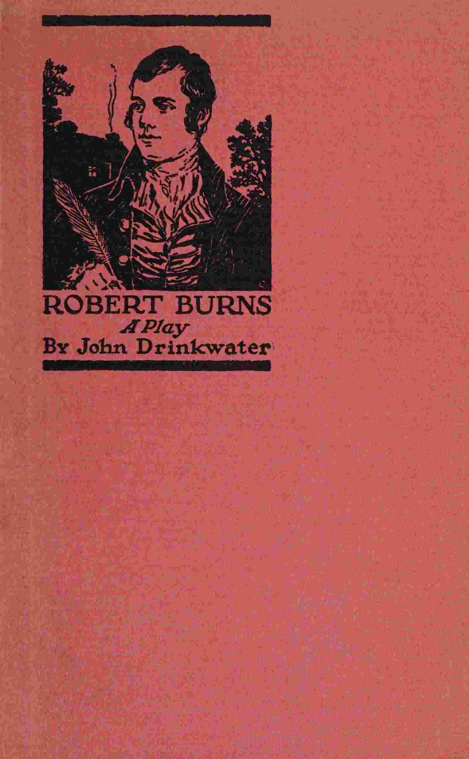 Robert Burns: A play cover