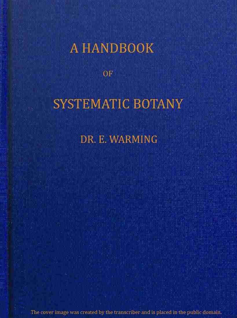 A handbook of systematic botany cover