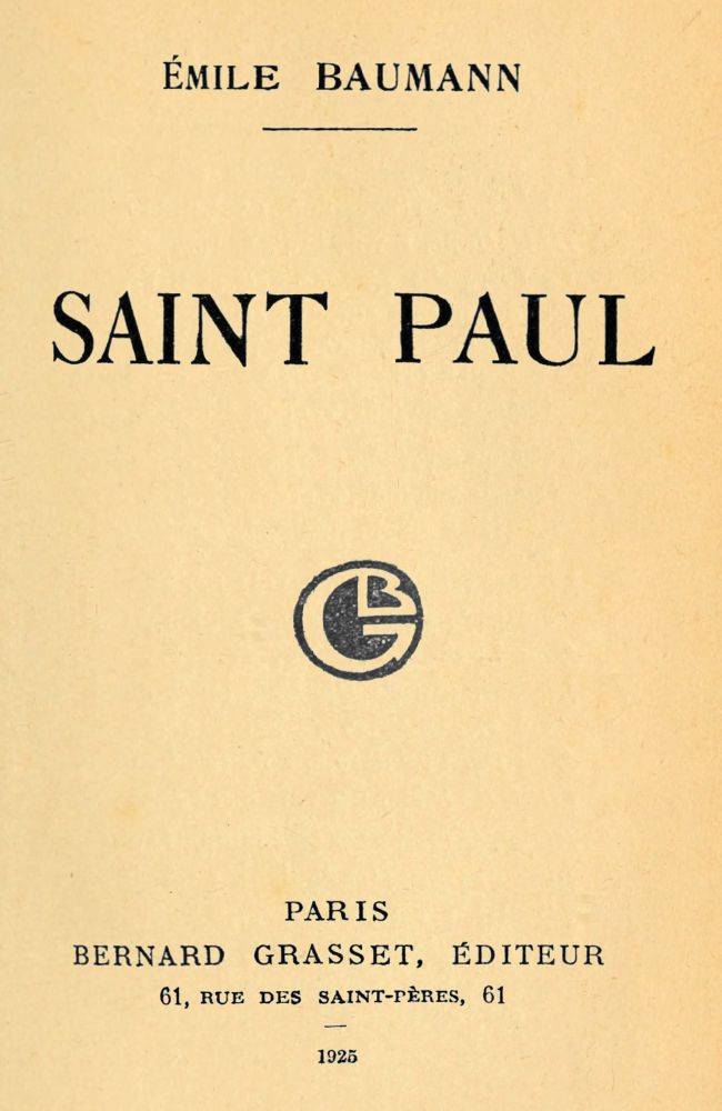 Saint Paul cover