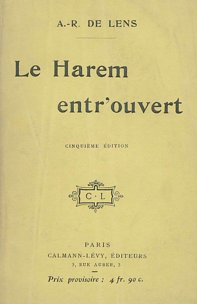 Le Harem entr'ouvert cover