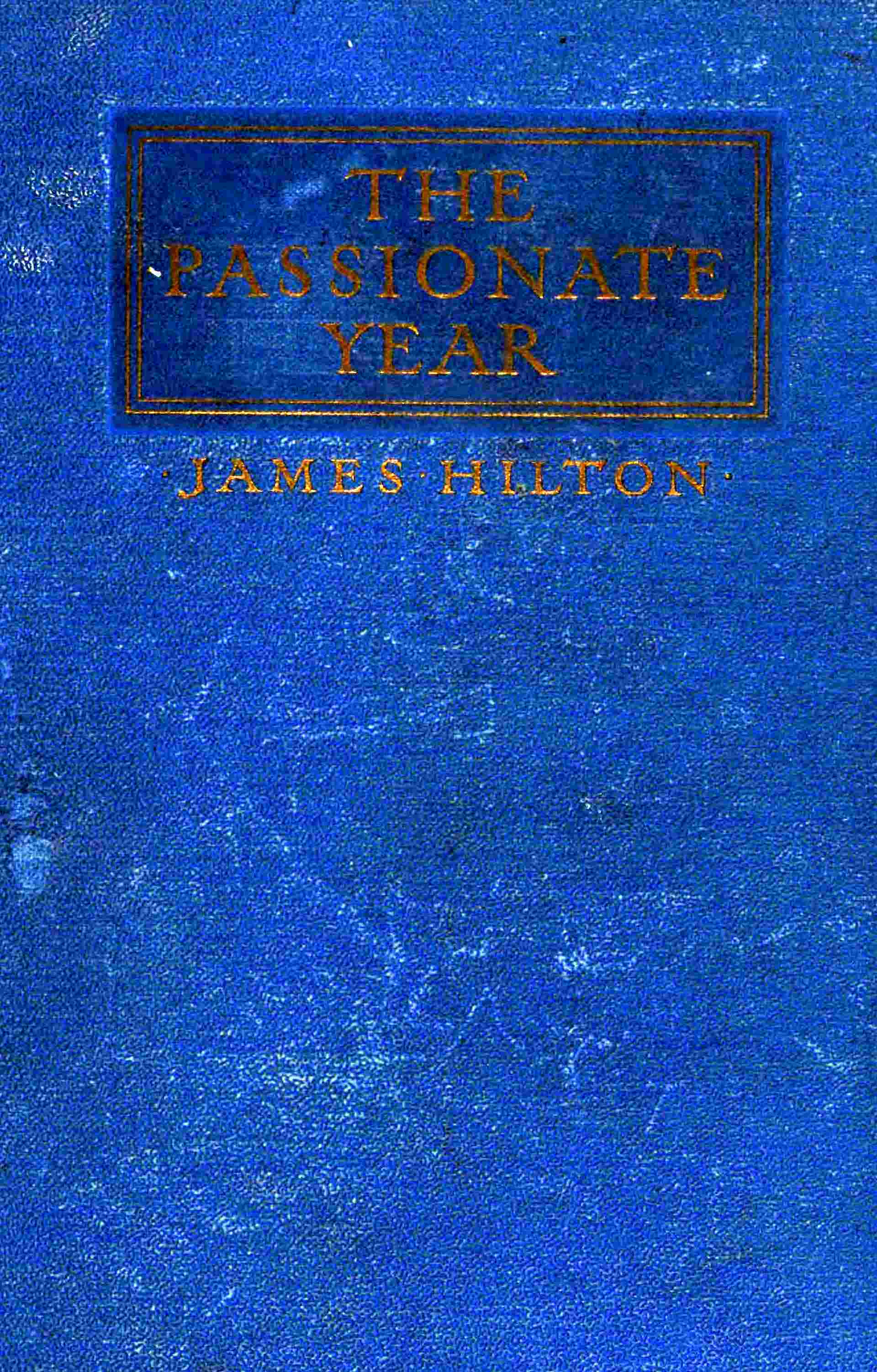 The passionate year cover