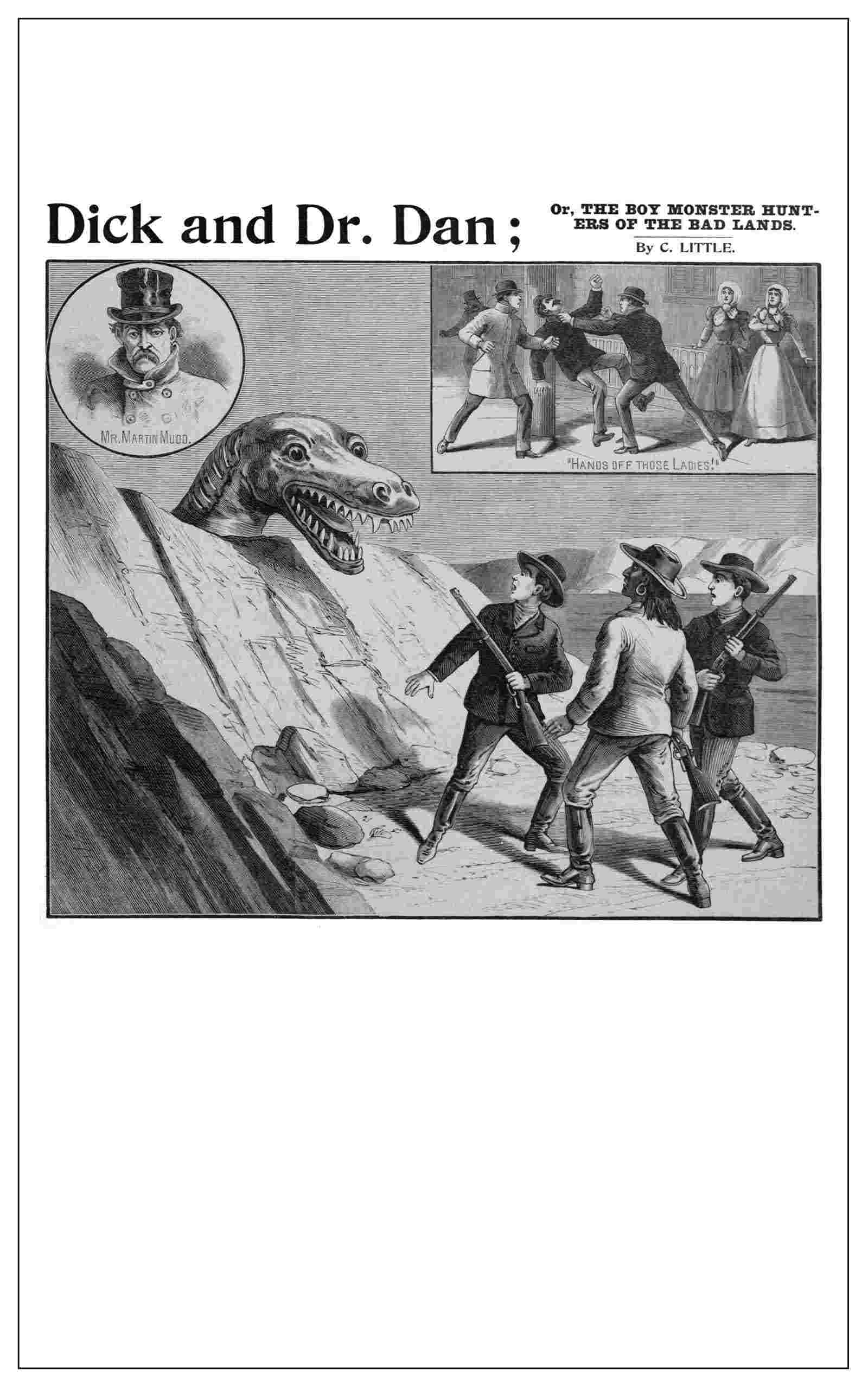 Dick and Dr. Dan; Or, the boy monster hunters of the Bad Lands cover