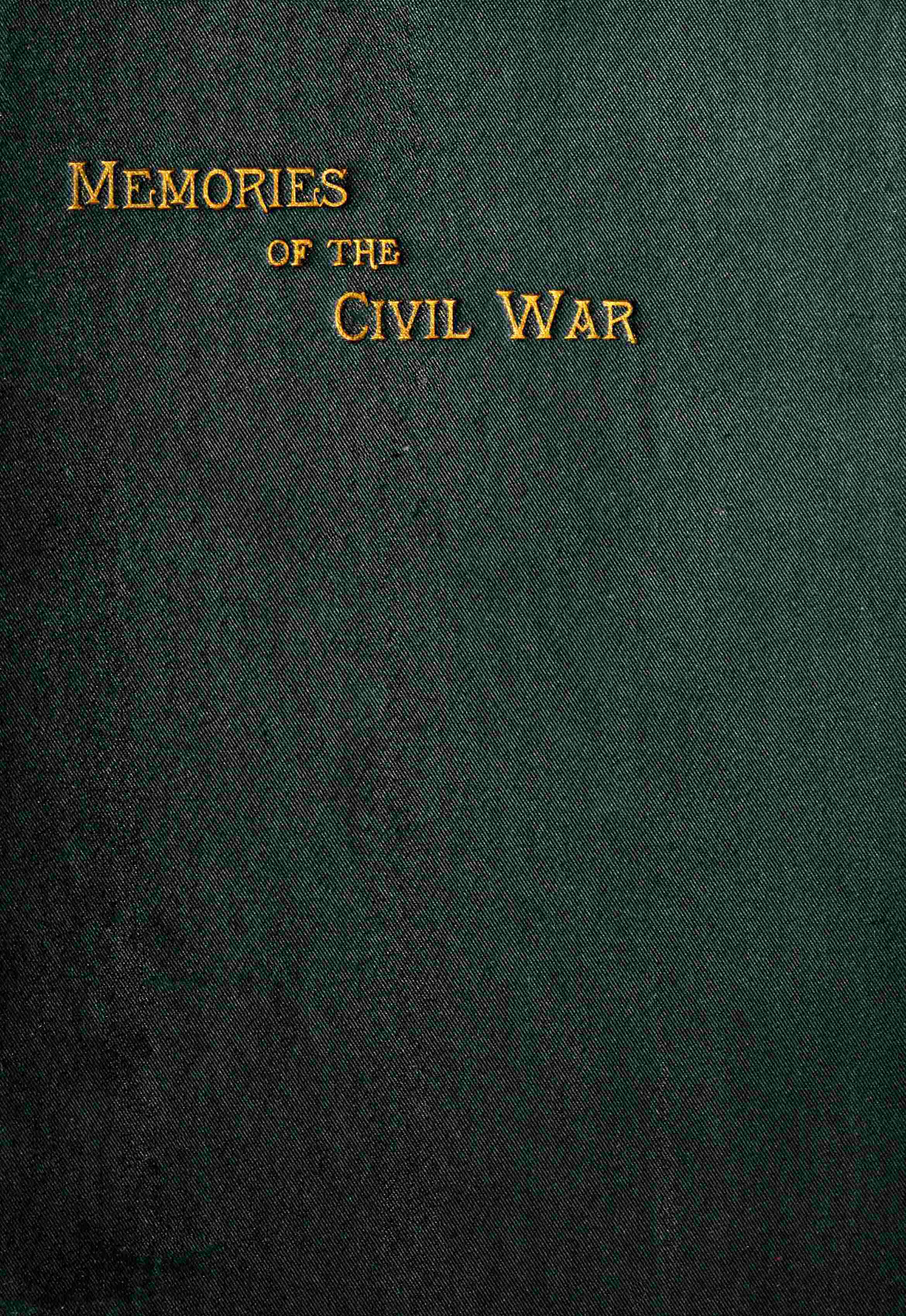 Memories of the Civil War cover