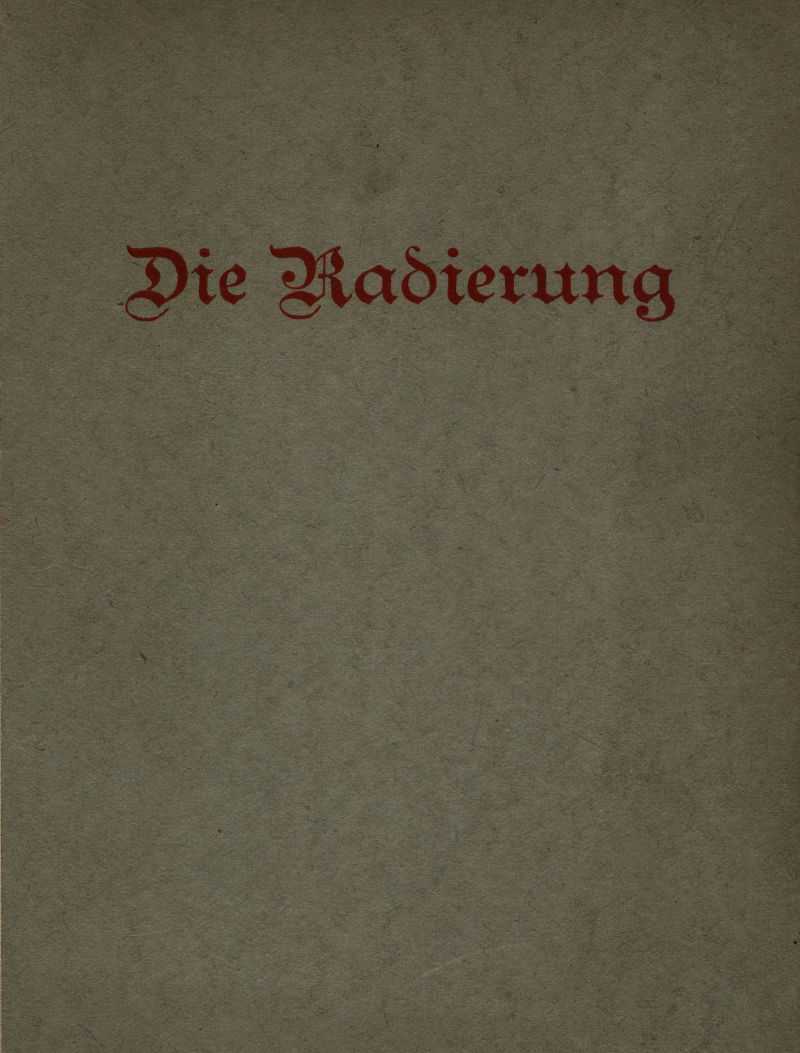 Die Radierung: Ein Leitfaden und Ratgeber cover