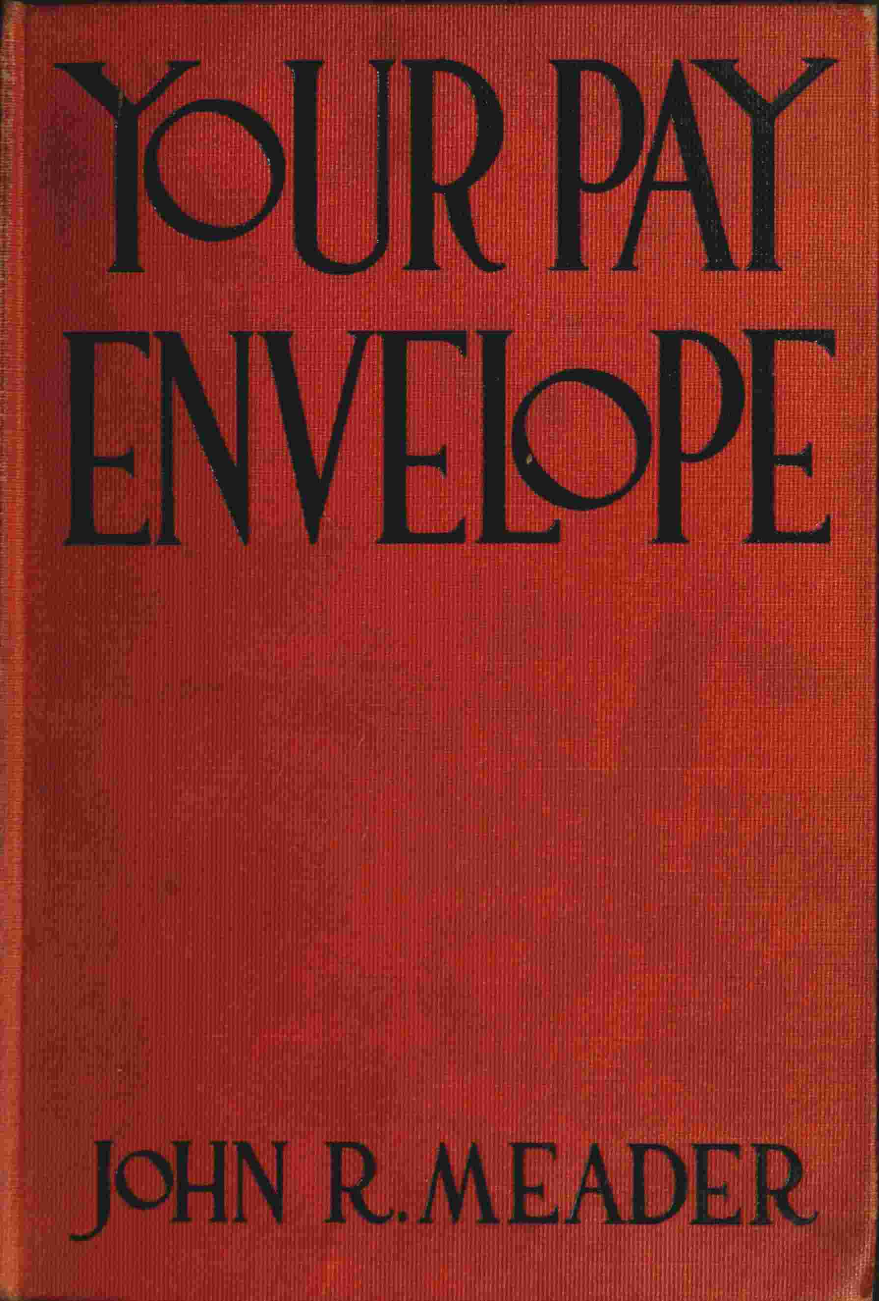 Your pay envelope cover