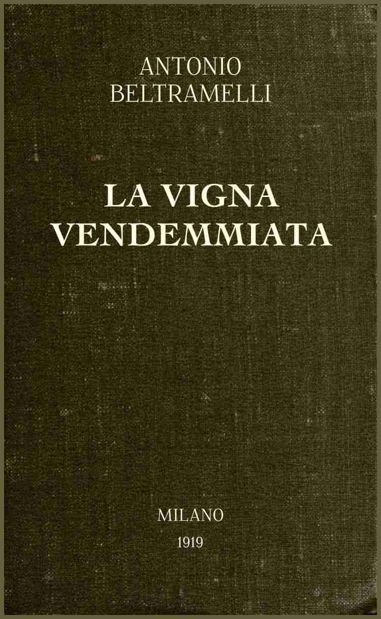 La vigna vendemmiata: novelle cover
