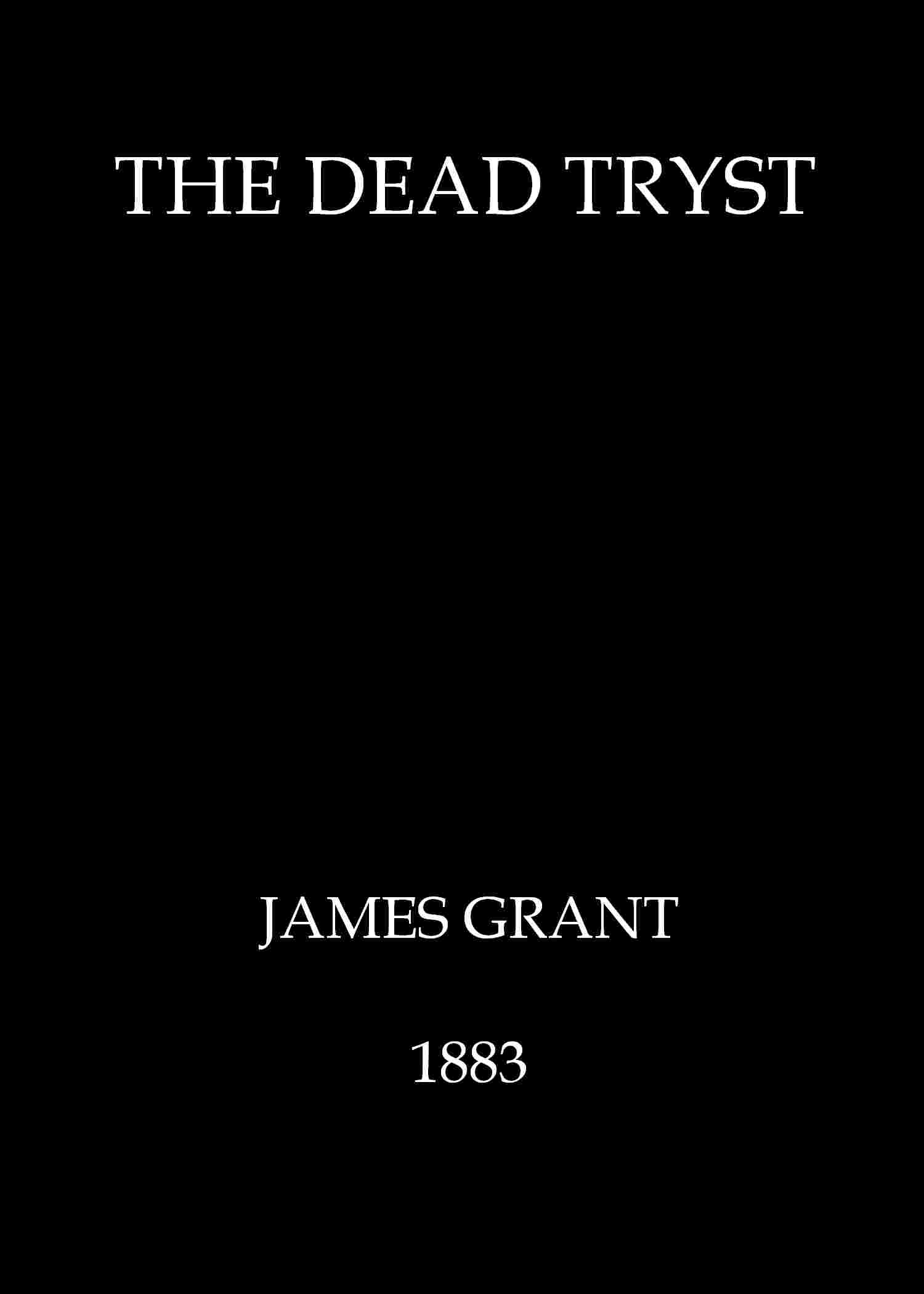 The dead tryst cover