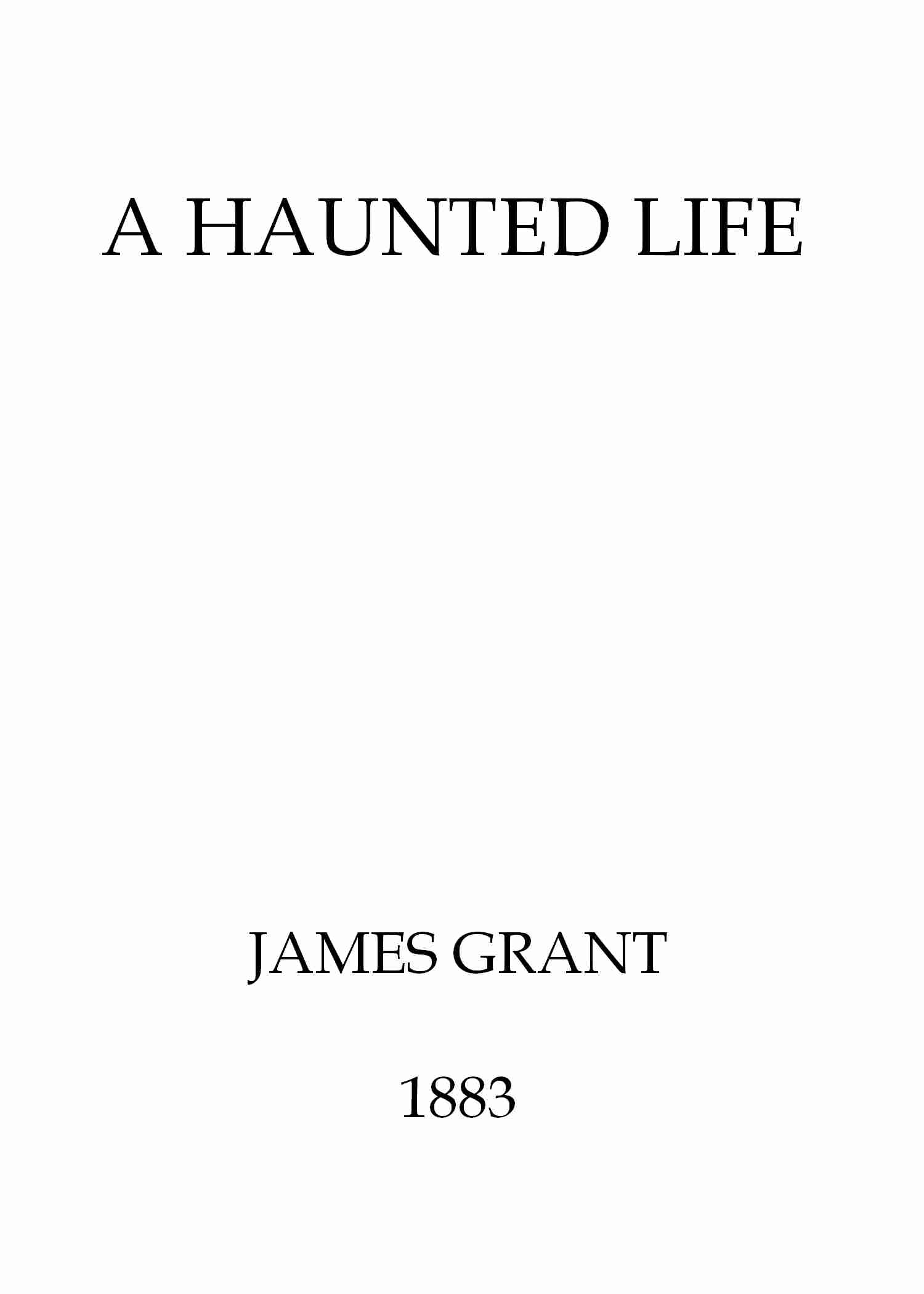 A haunted life cover