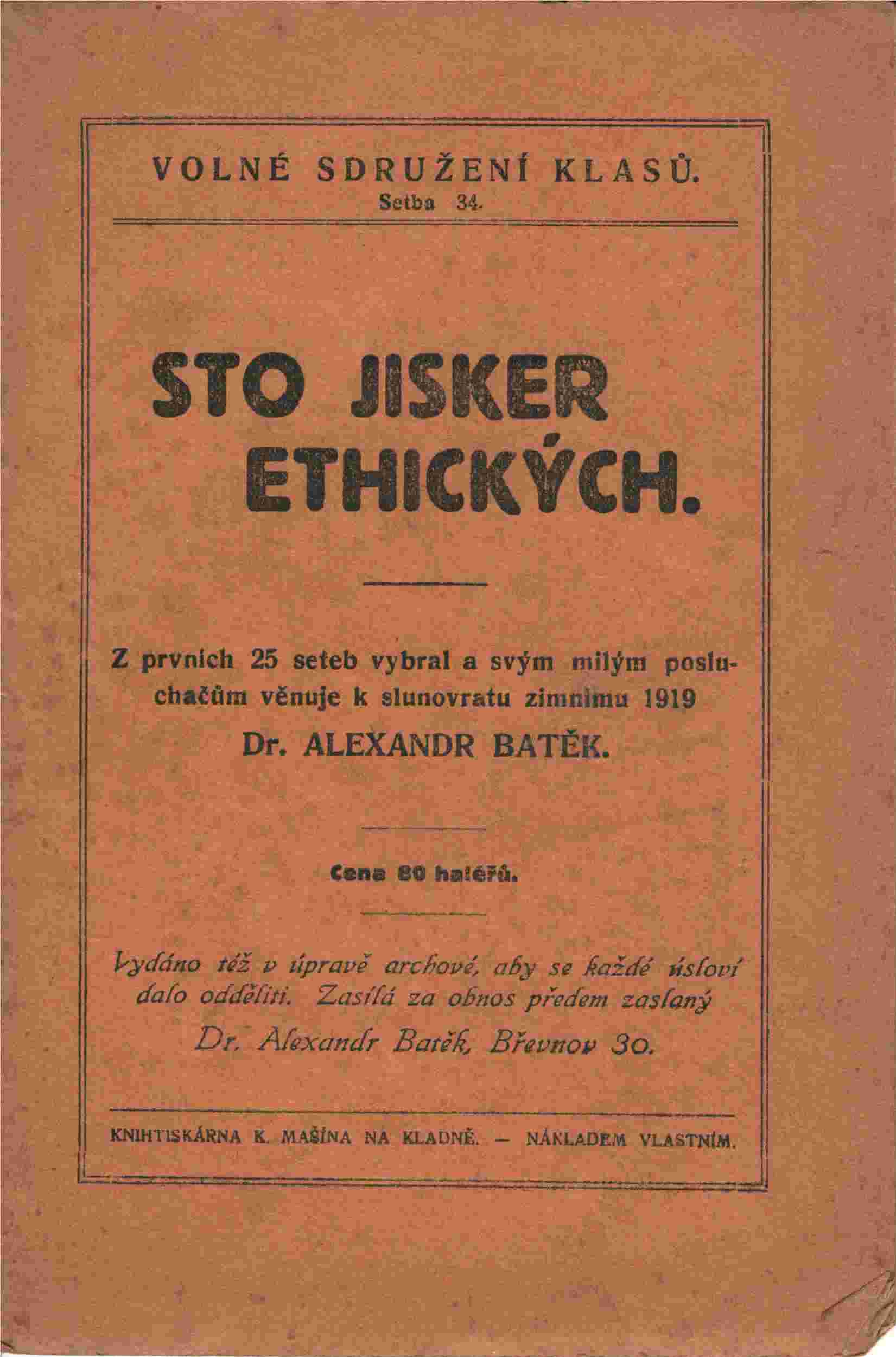 Sto jisker ethických cover