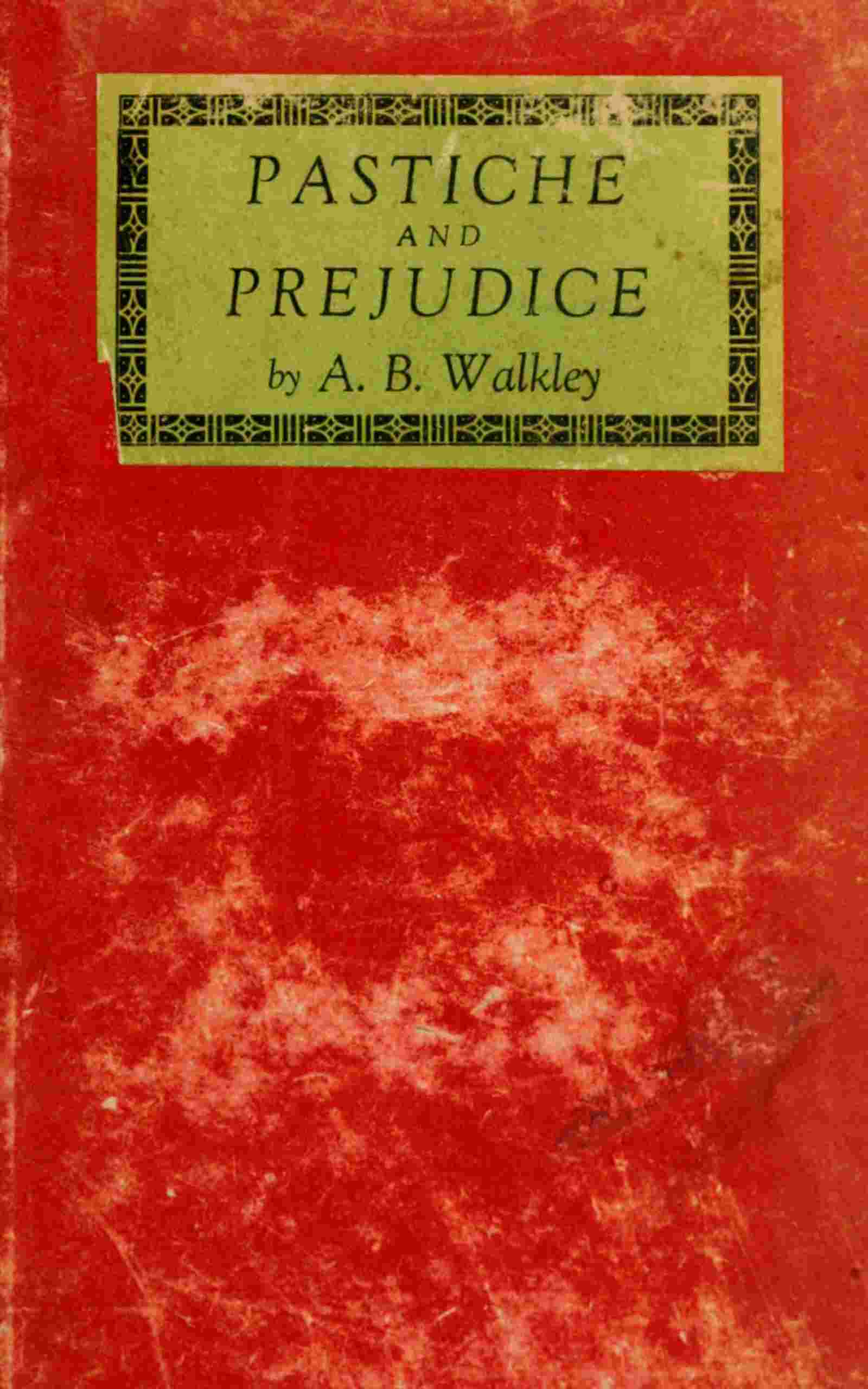 Pastiche and prejudice cover