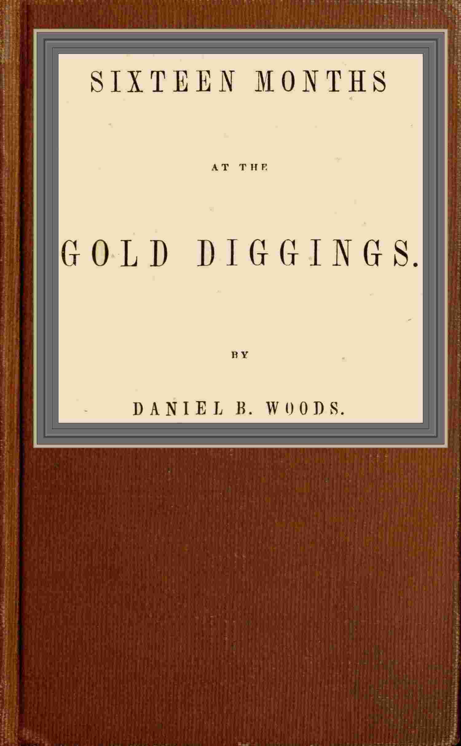Sixteen months at the gold diggings cover