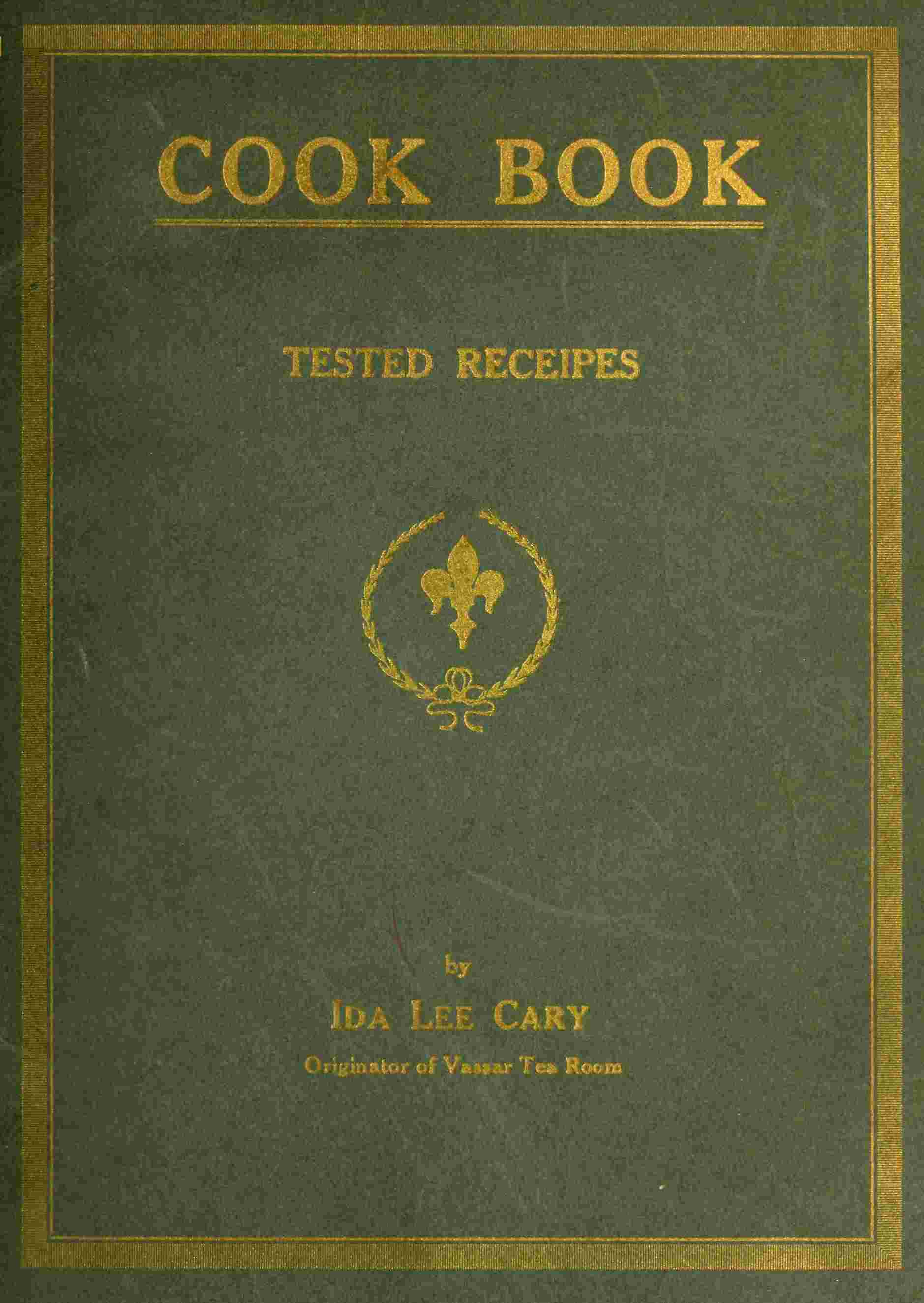 Cook book of tested receipes cover